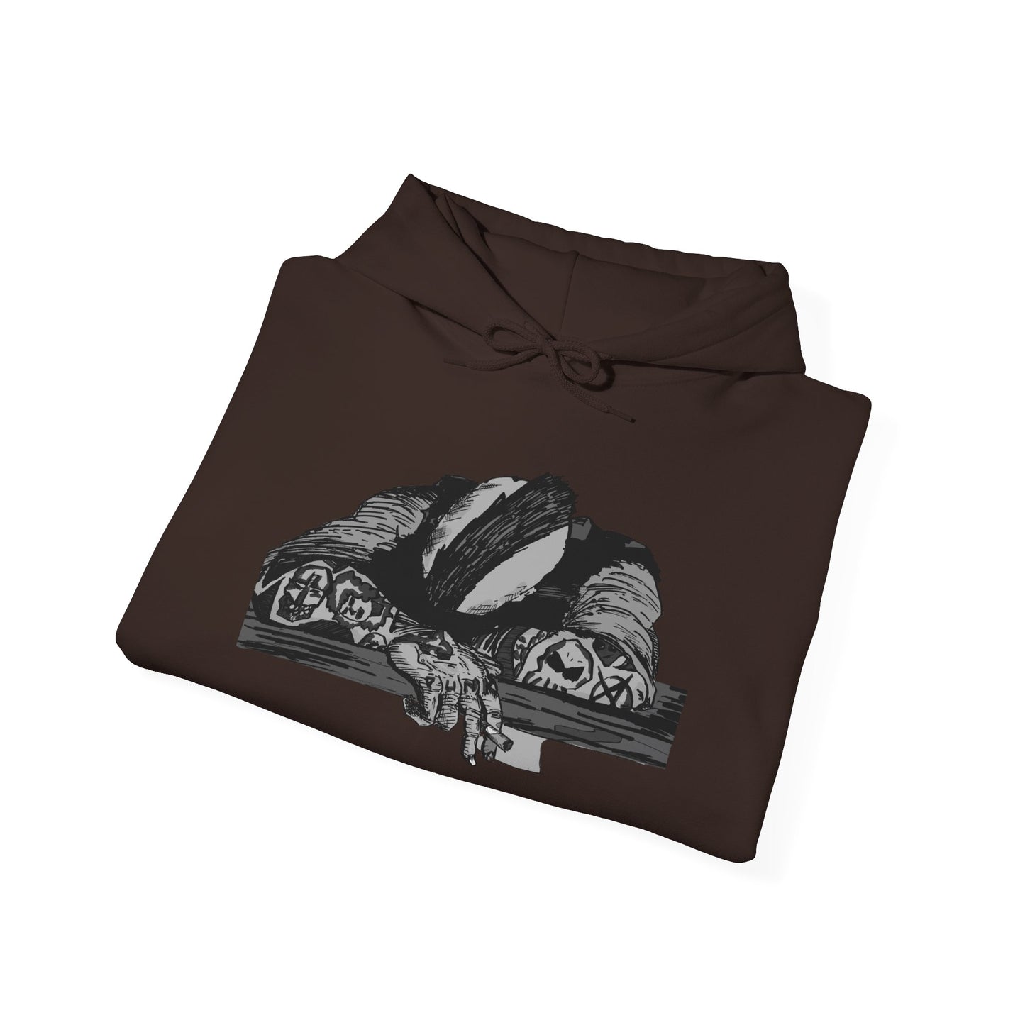 Punk and Done Unisex Hoodie with Artistic Design, Cozy Streetwear, Graphic Sweatshirt for Casual Vibes, Perfect Gift for Any Occasion