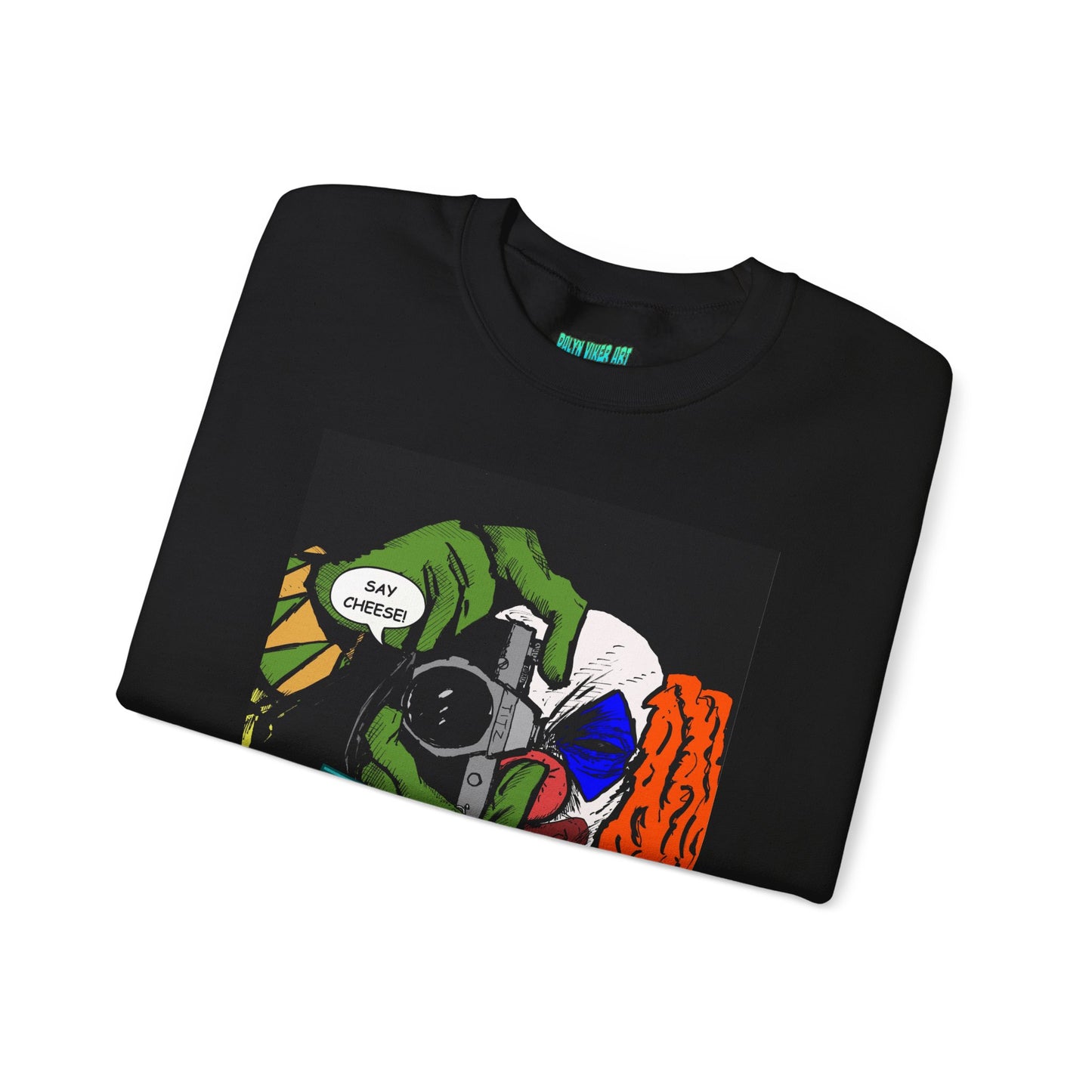 Blasto the Clown Retro Homage Graphic Crewneck Sweatshirt - 'Blast from the Past'
