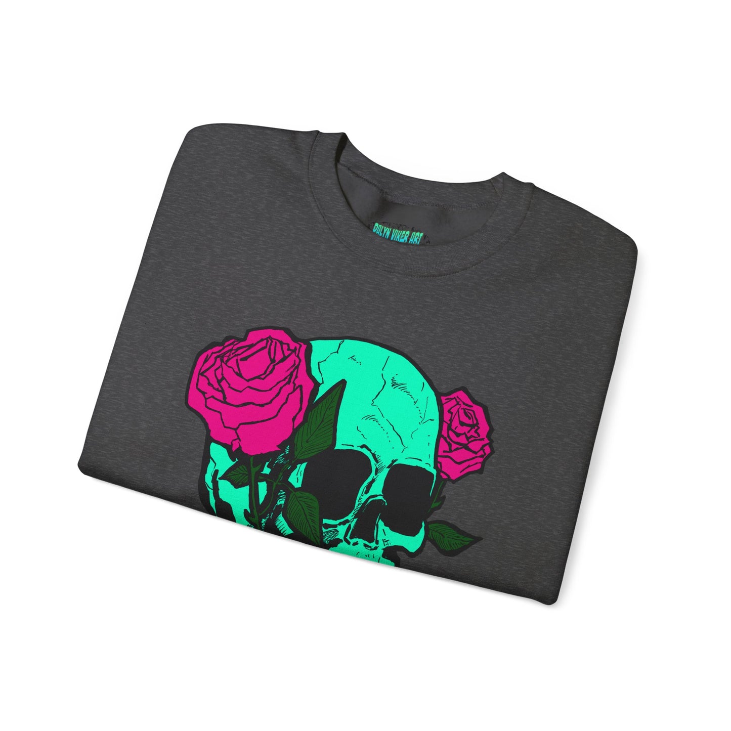 Skull and Roses Crewneck Sweatshirt for Trendsetters