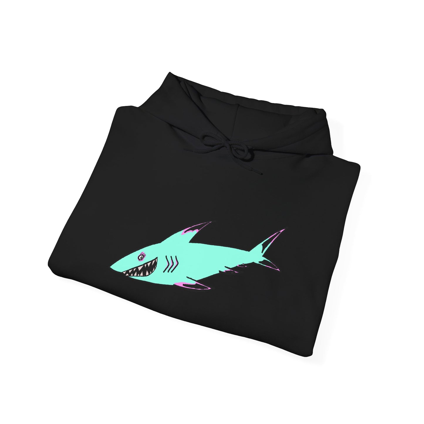 Shark Graphic Unisex Hoodie, Fun Casual Wear, Beach Lover's Gift, Relaxing Lounge Sweatshirt, Unique Gift for Any Occasion