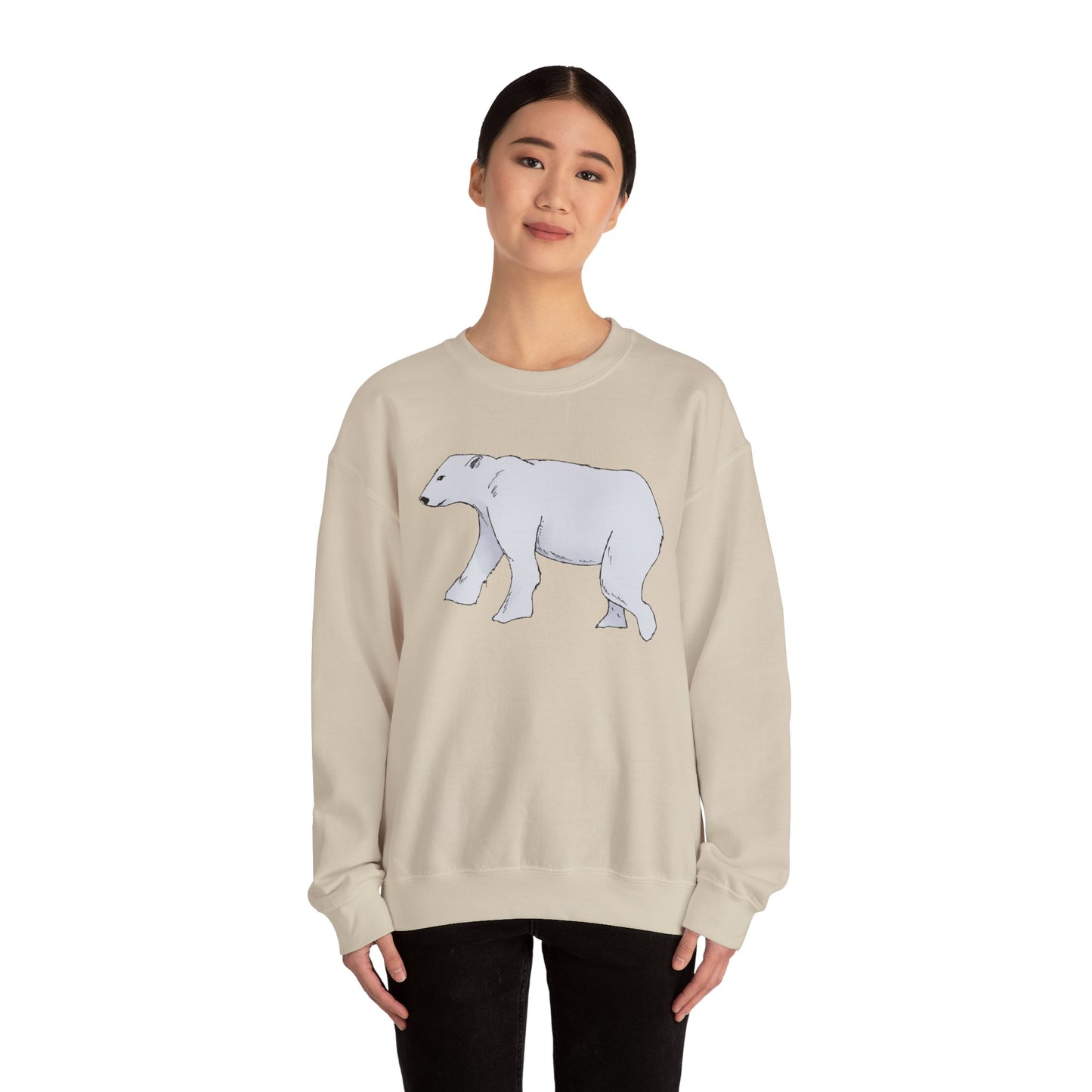 Cozy Polar Bear Crewneck Sweatshirt
