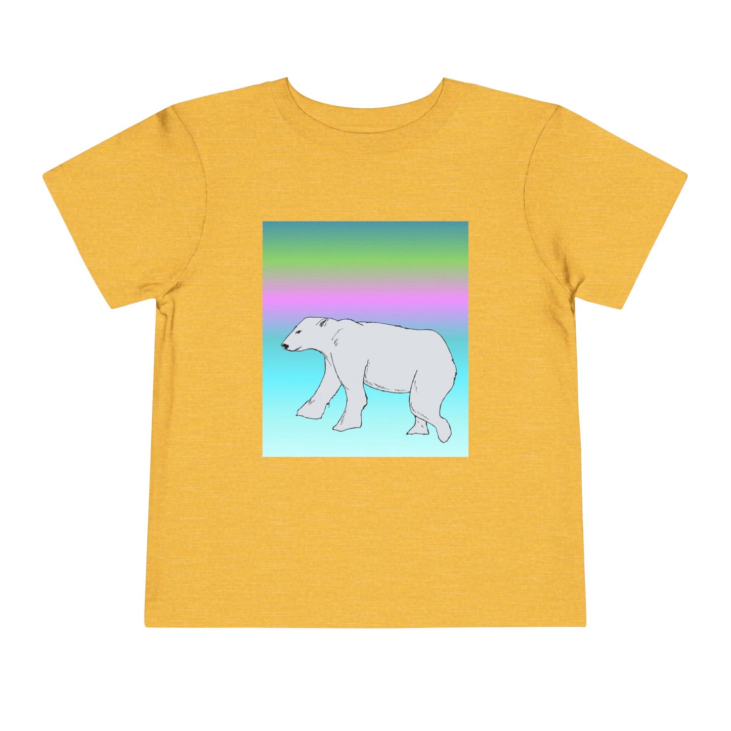 Toddler Tee — Pastel Polar Bear Graphic Shirt