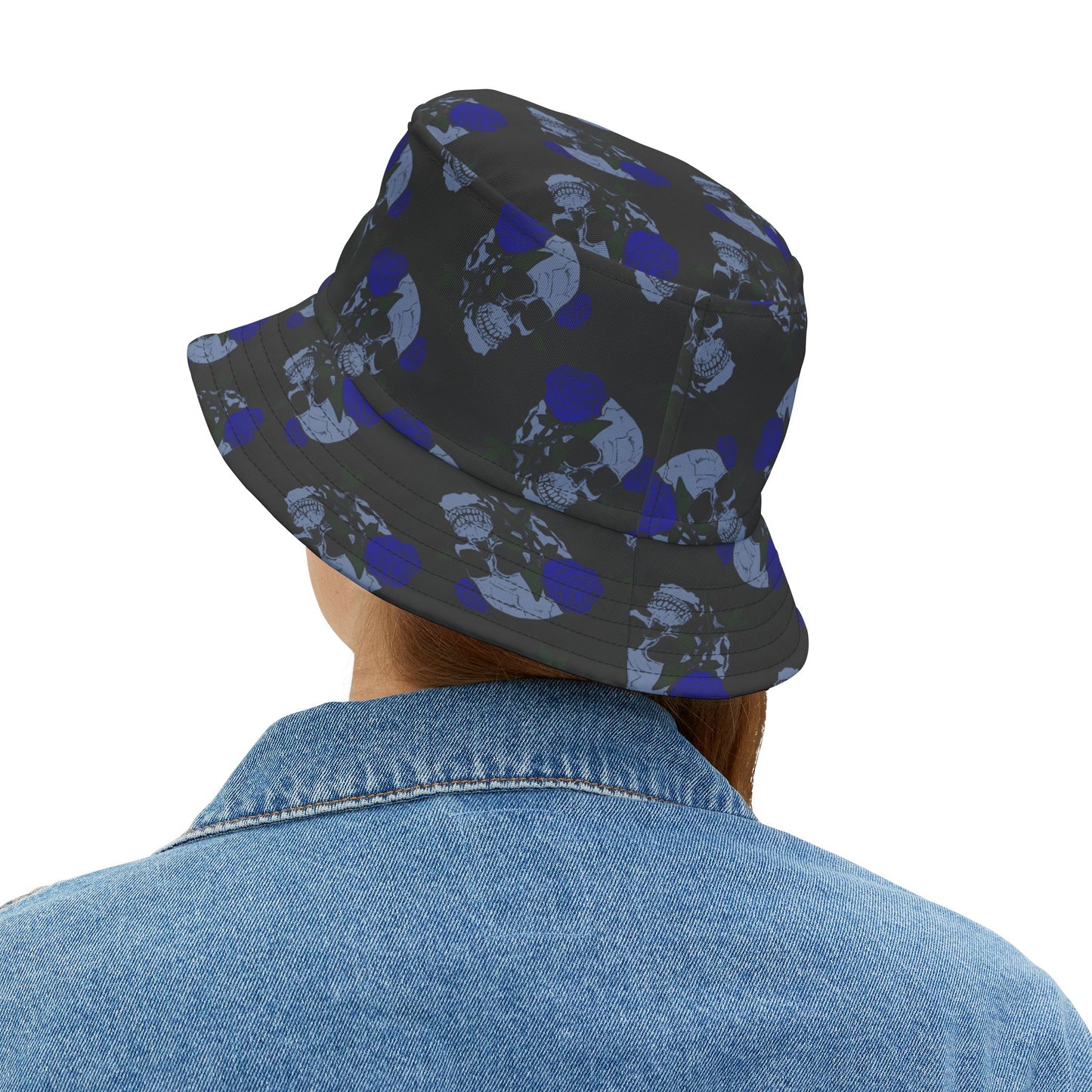 Skull Pattern Bucket Hat for Trendy Fashion Lovers, Festival Accessory, Beachwear, Street Style, Unisex Gift