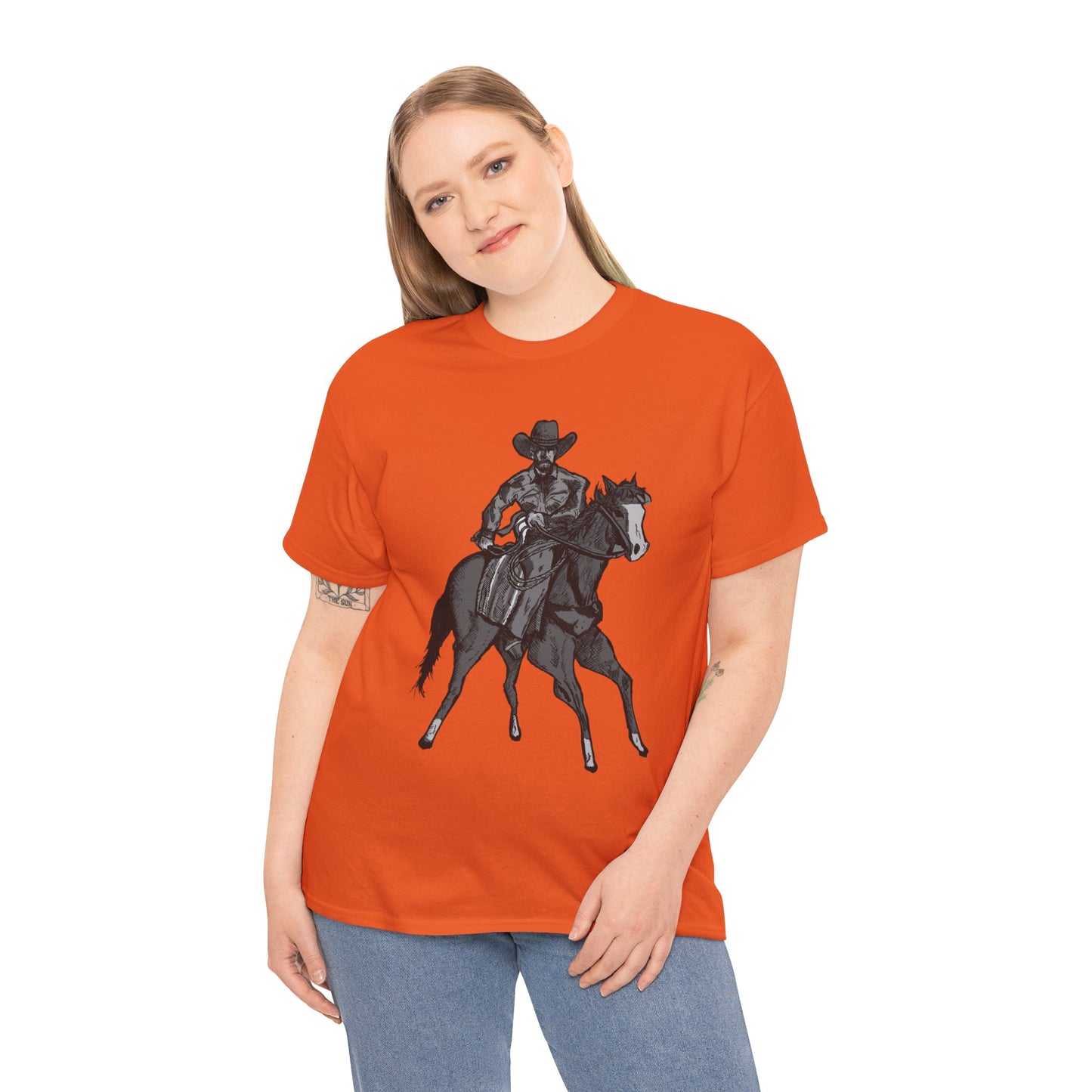 Cowboy on Horseback T‑Shirt — Vintage Western Rodeo Tee
