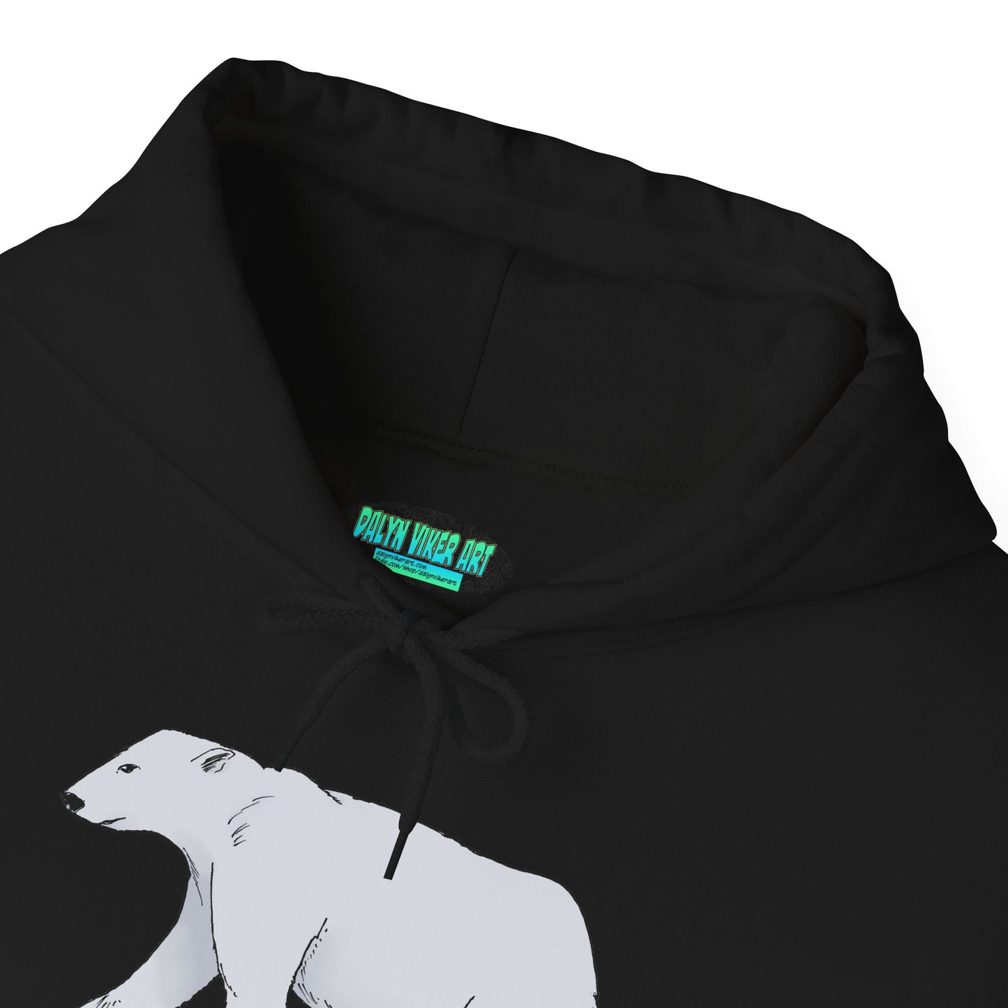Cozy Polar Bear Hoodie - Warm Winter Fashion, Unisex Sweatshirt, Gift for Animal Lovers, Perfect for Cold Days, Cute Outdoor Wear
