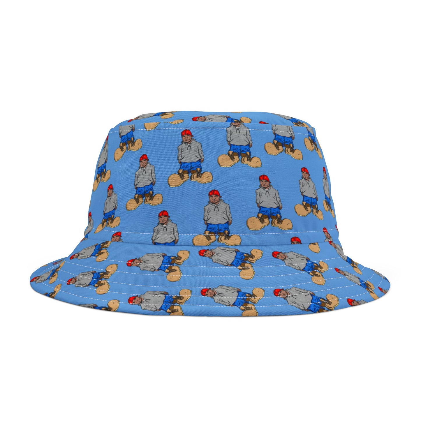 Fun Character "Boots" Bucket Hat for Summer Adventures