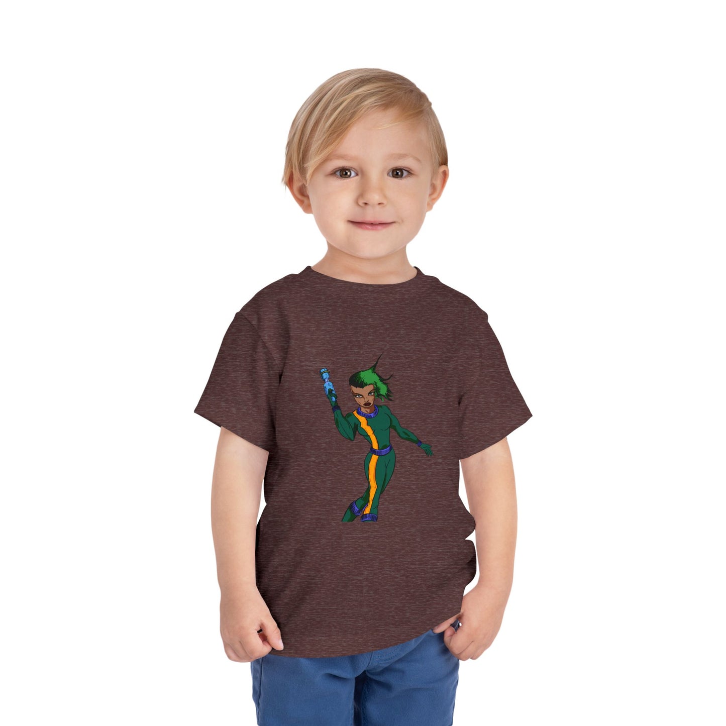 Toddler Tee — Colorful Space Hero Graphic