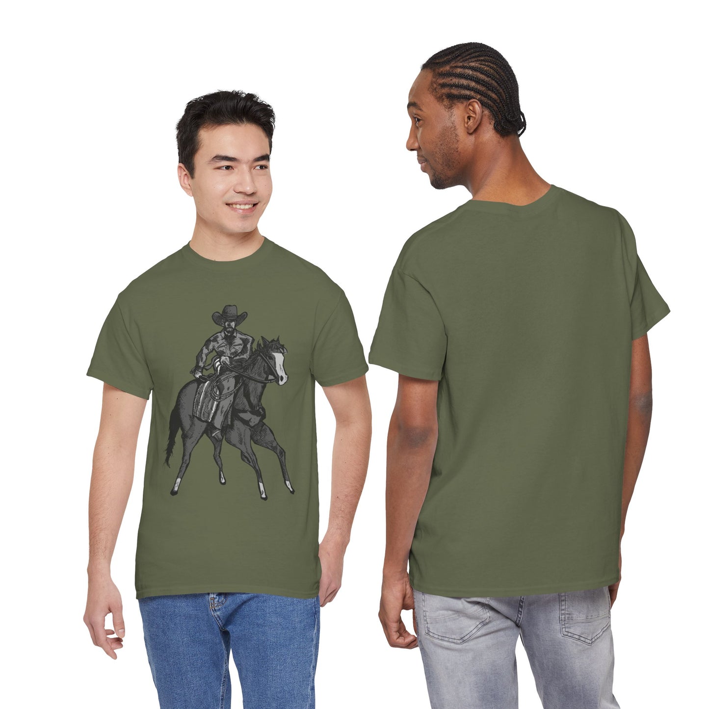 Cowboy on Horseback T‑Shirt — Vintage Western Rodeo Tee