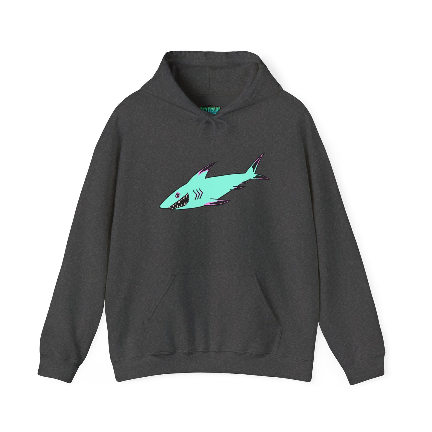 Shark Graphic Unisex Hoodie, Fun Casual Wear, Beach Lover's Gift, Relaxing Lounge Sweatshirt, Unique Gift for Any Occasion