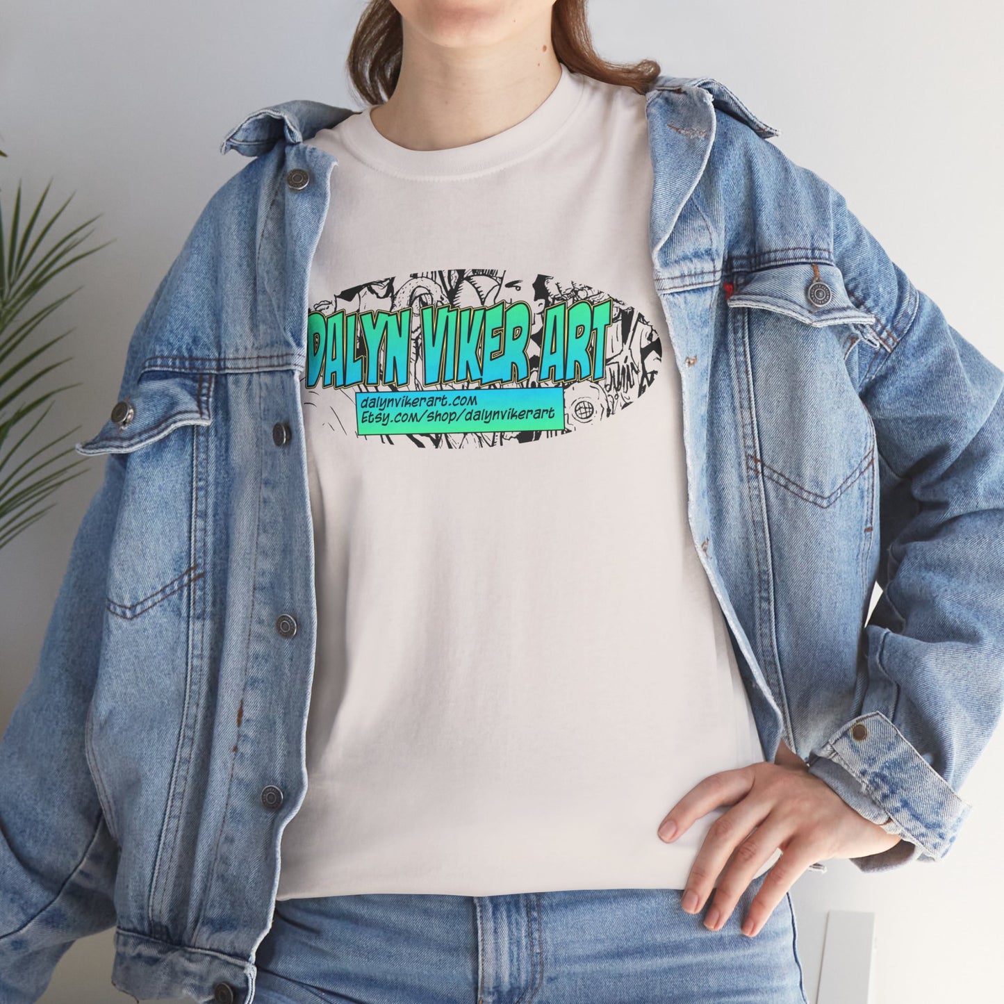 Dalyn Viker Art Logo - Artistic Unisex Tee with Abstract Design, Cool Graphic Shirt for Art Lovers, Perfect Gift for Creatives, Casual Wear, Summer Essential