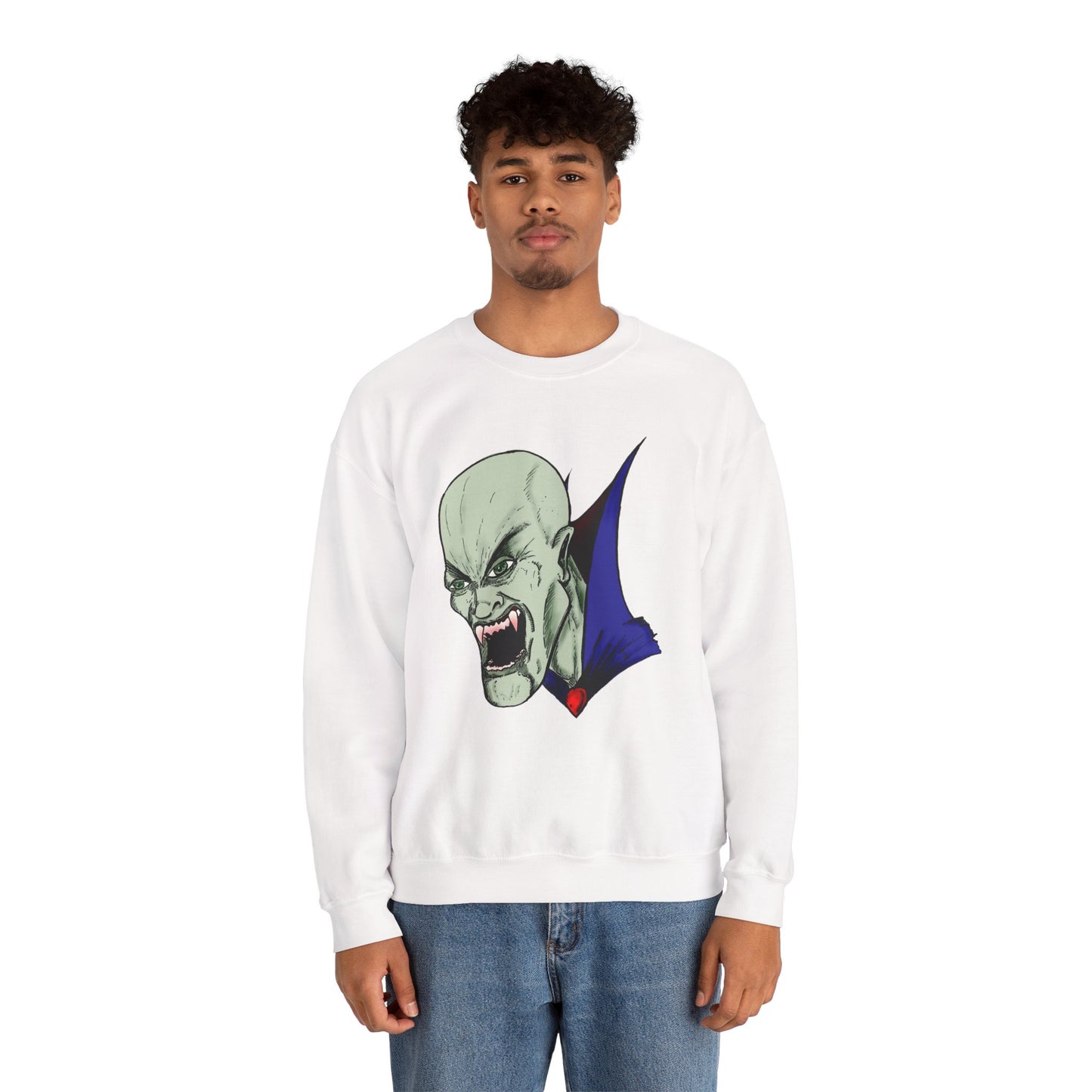 Vampire Graphic Sweatshirt for Halloween