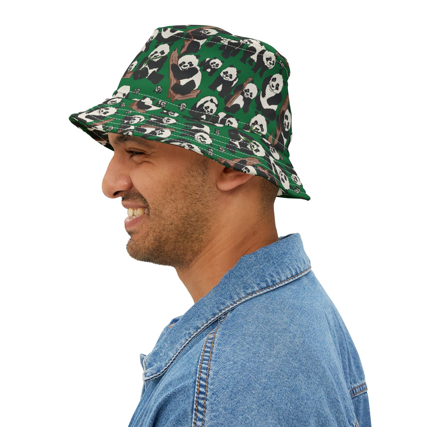 Panda Print Bucket Hat for Nature Lovers, Trendy Summer Accessory, Perfect for Beach Days, Festivals, and Outdoor Adventures