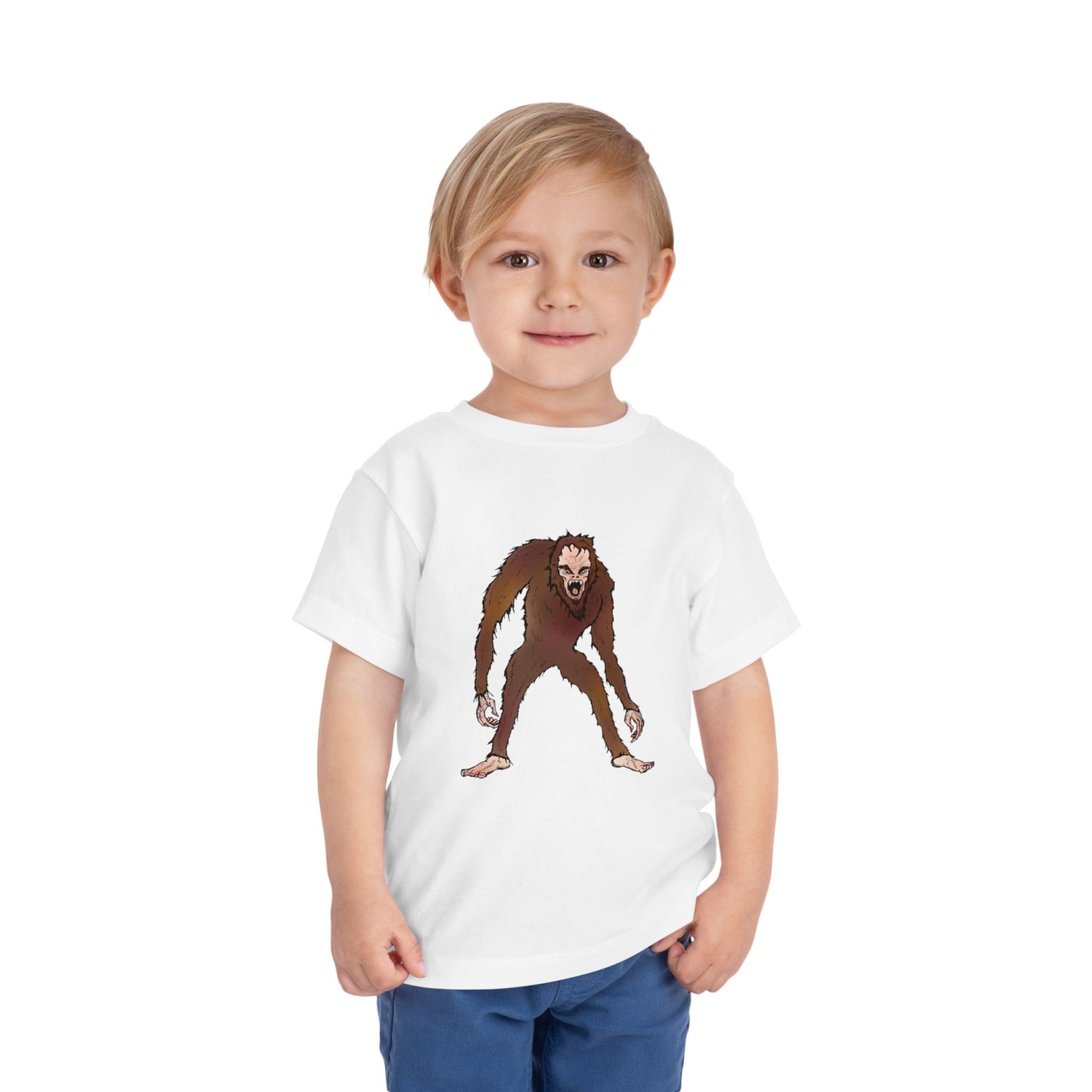 Toddler Tee — Cute Cartoon Kid-Friendly Bigfoot Graphic Shirt