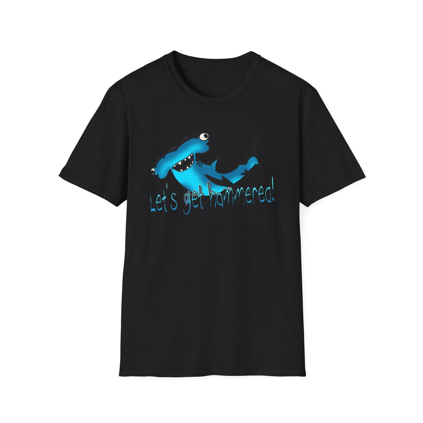 Hammered Shark Unisex T-Shirt – Let's Get Crunk Drinking Shirt