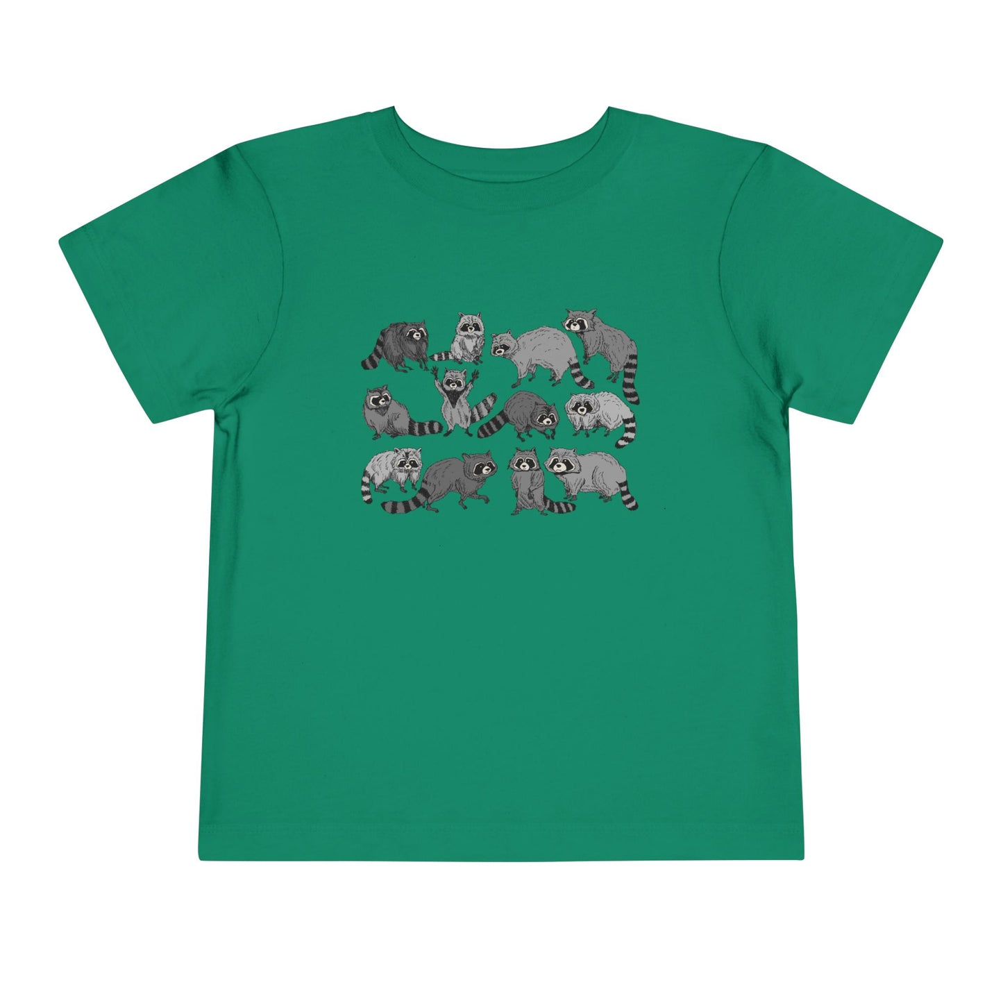 Toddler Tee — Playful Woodland Raccoon Crew Cute Kids Shirt