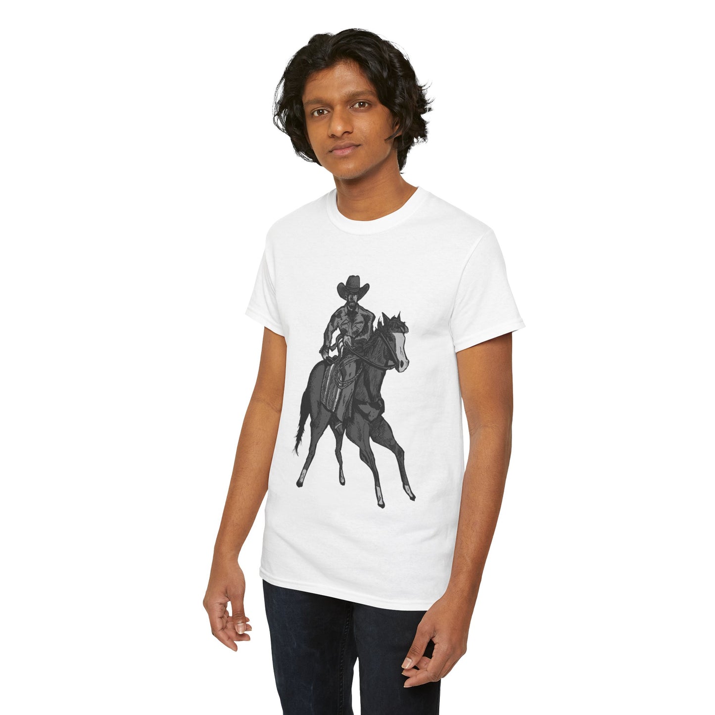 Cowboy on Horseback T‑Shirt — Vintage Western Rodeo Tee