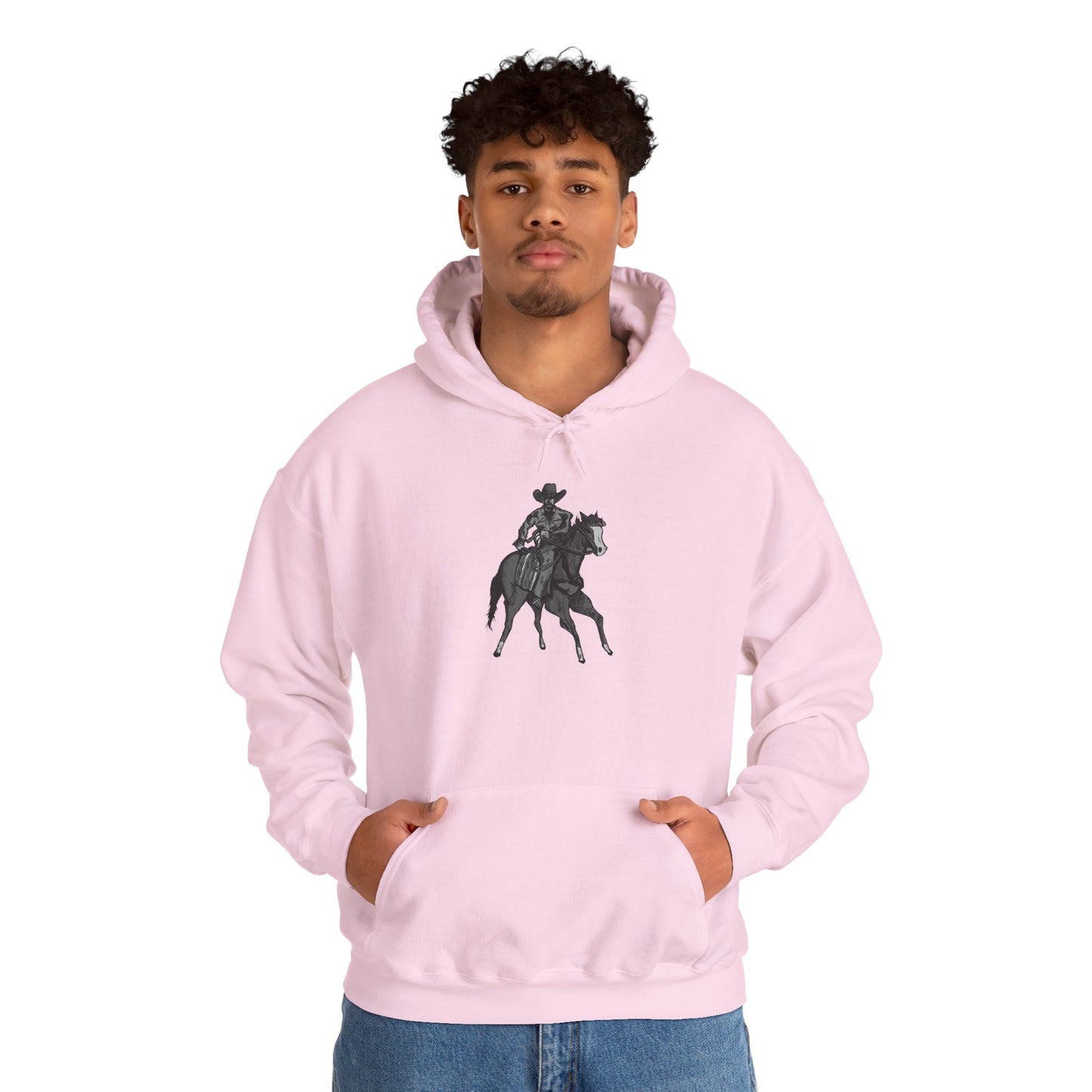 Horseback Rider Silhouette Hoodie – Western Equestrian Graphic Sweatshirt