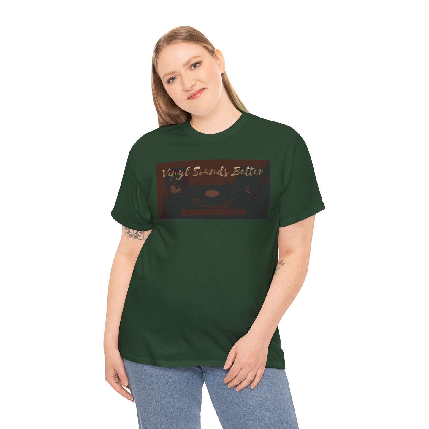 Vinyl Sounds Better T-Shirt — Retro Record Player Tee for Music Lovers