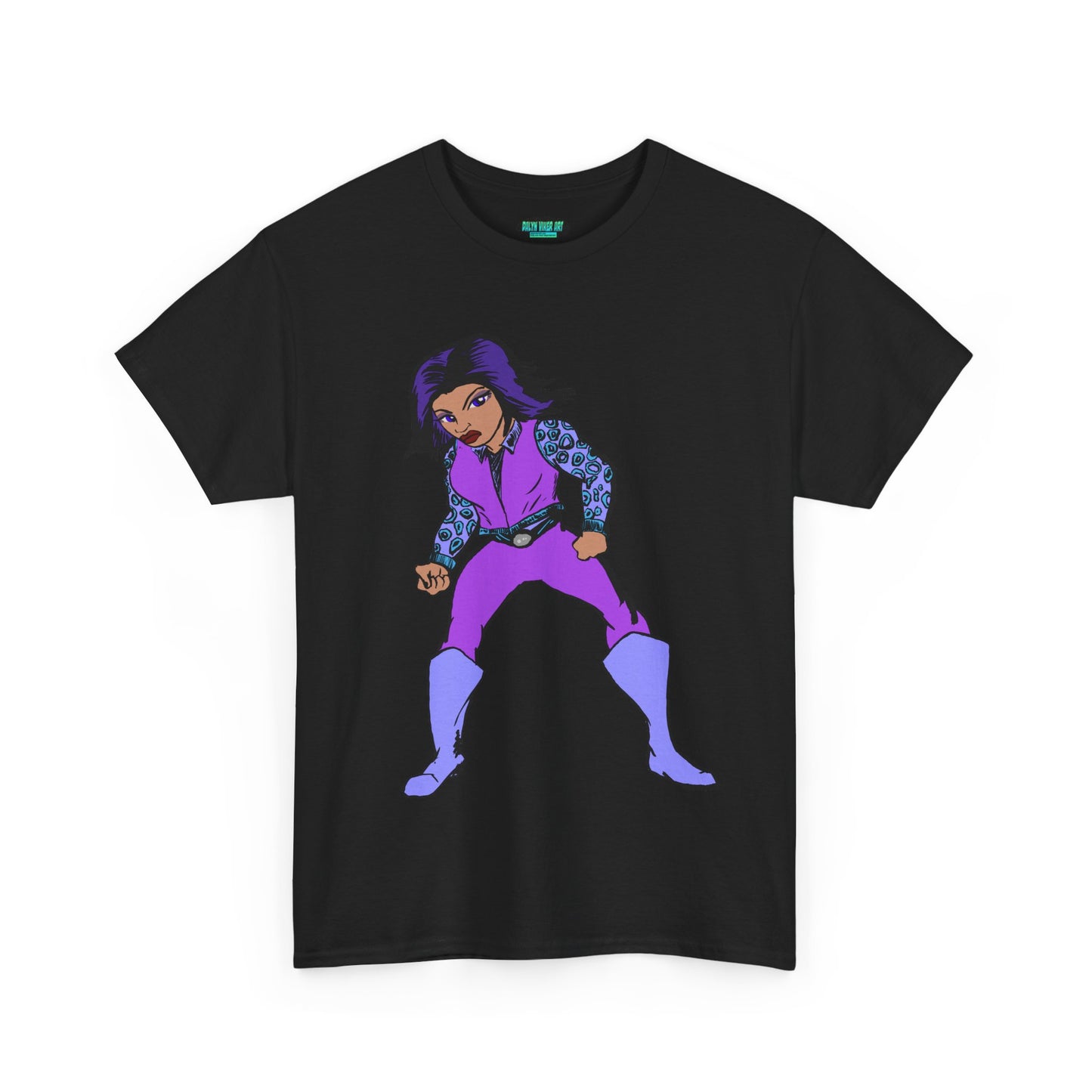 Retro Cartoon Hero Woman Character Unisex Heavy Cotton Tee, Vintage Graphic Tee, Fun T-Shirt, Gift for Fans, Casual Wear, Everyday Tee