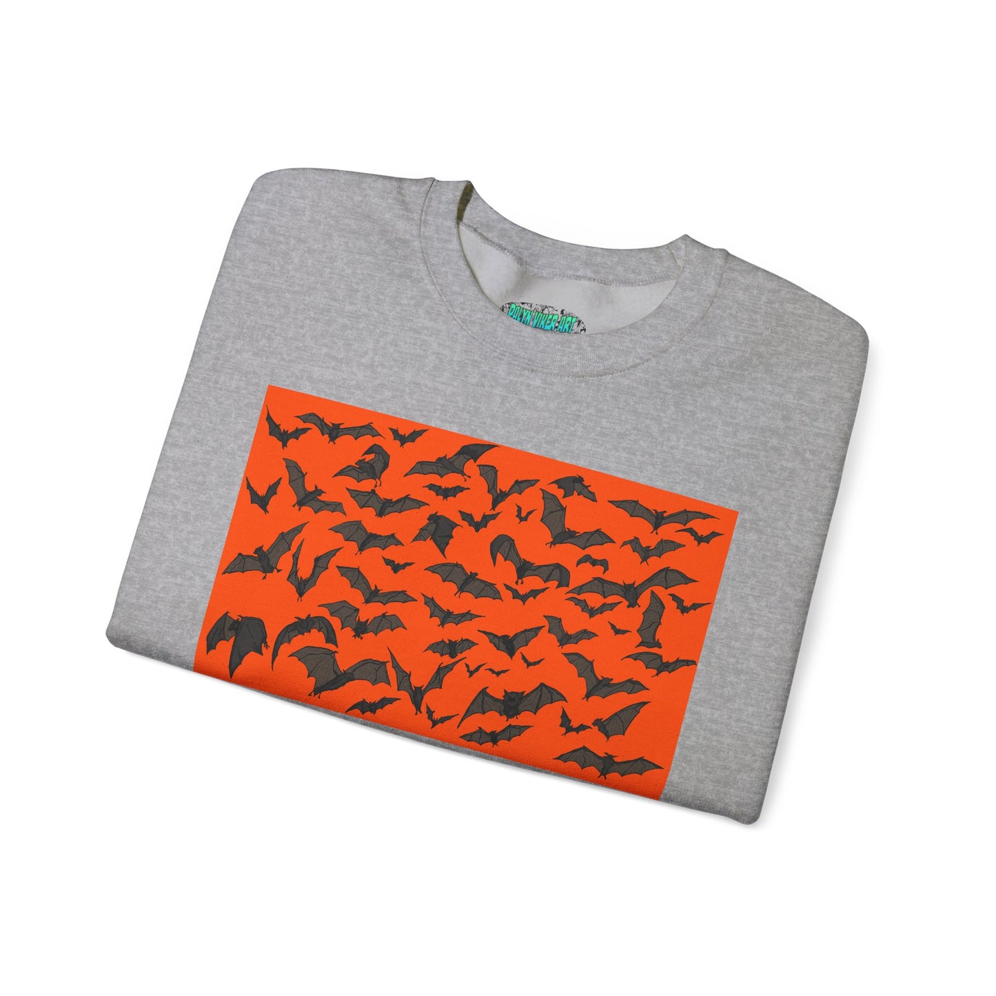 Halloween Bat Print Crewneck Sweatshirt