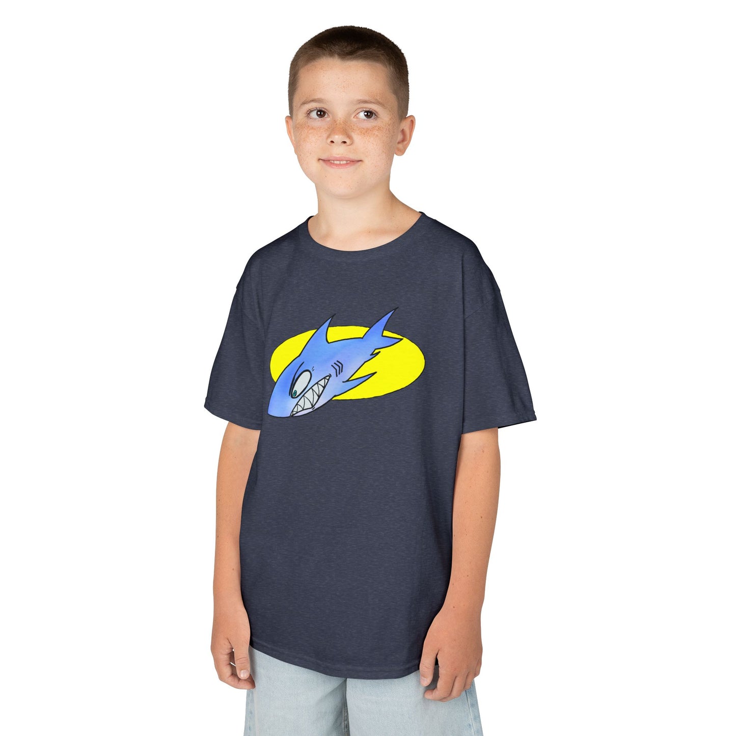 Cool Shark Graphic Kids Tee, Fun T-Shirt for Boys, Lightweight Summer Apparel, Gifts for Young Ocean Lovers, Birthday and Holiday Wear