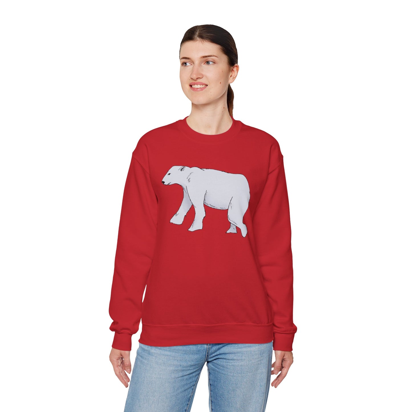 Cozy Polar Bear Crewneck Sweatshirt