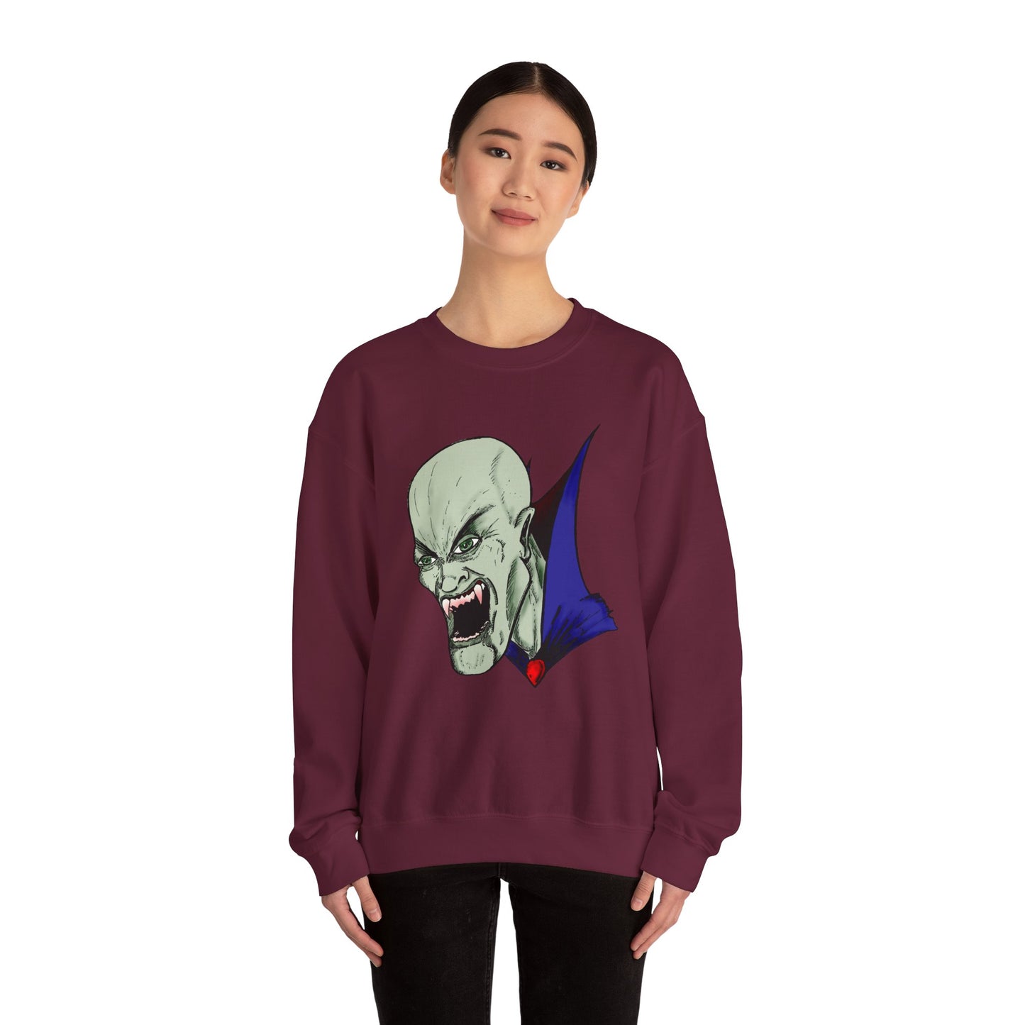 Vampire Graphic Sweatshirt for Halloween