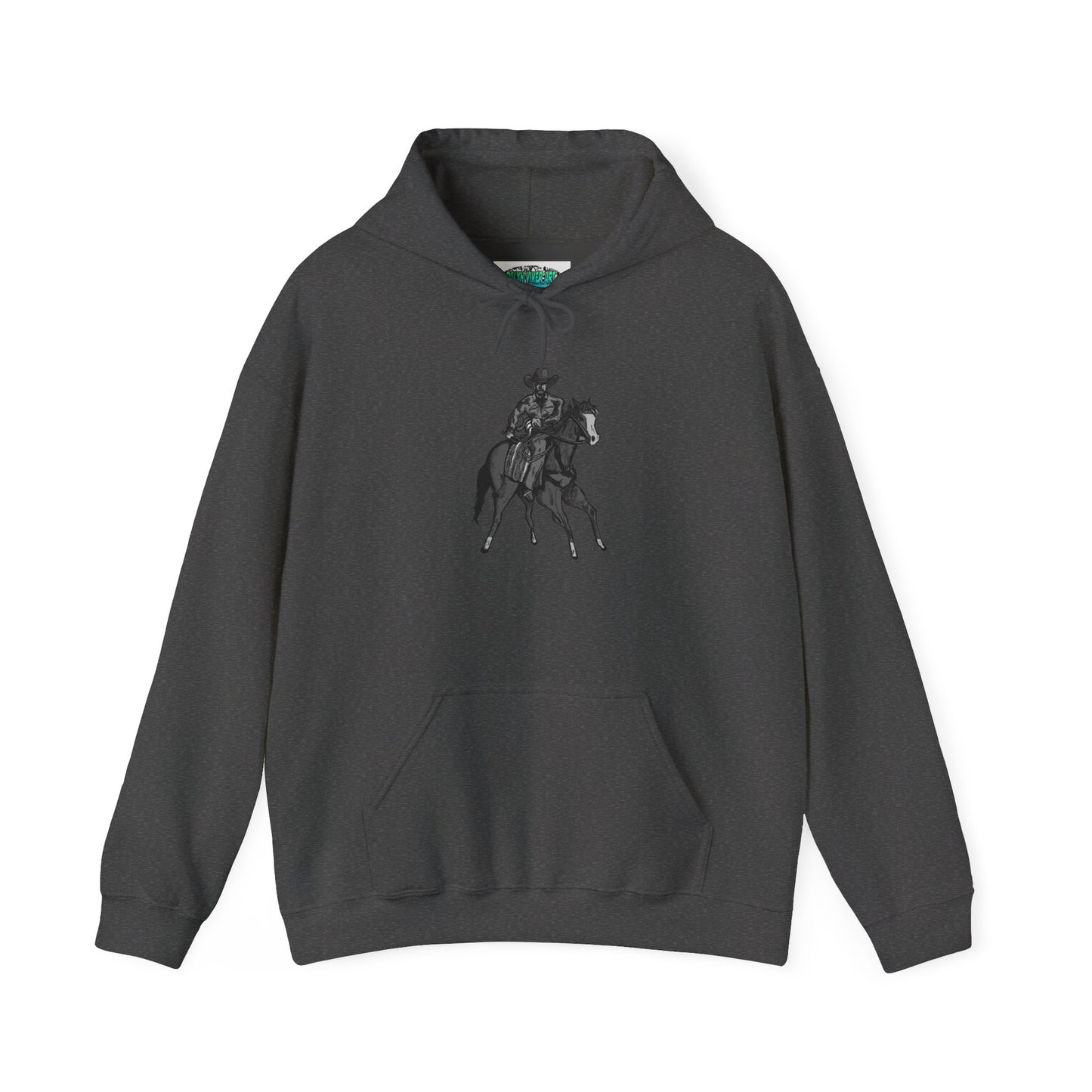Horseback Rider Silhouette Hoodie – Western Equestrian Graphic Sweatshirt