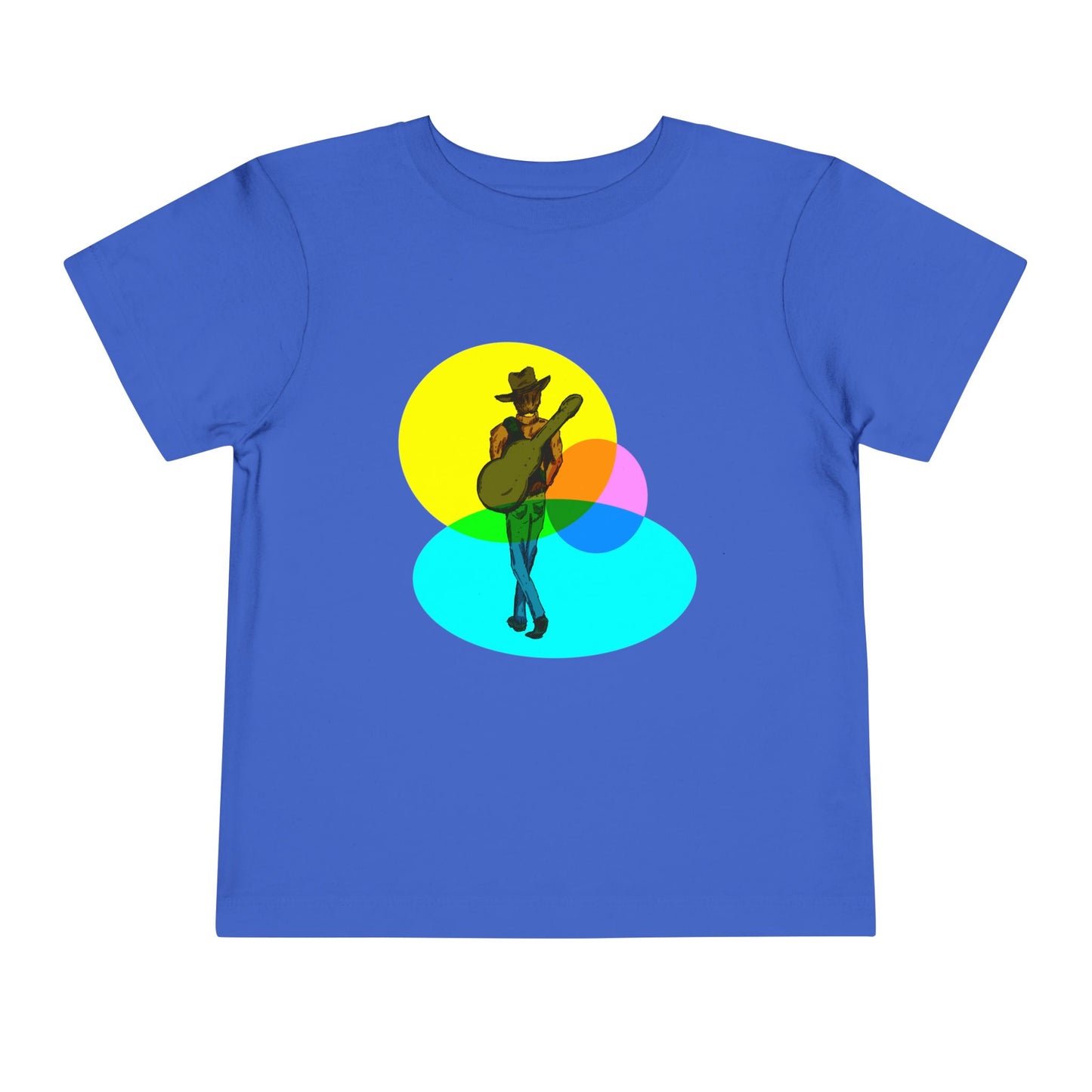 Toddler Tee — Colorful Cowboy Guitar Kids Shirt