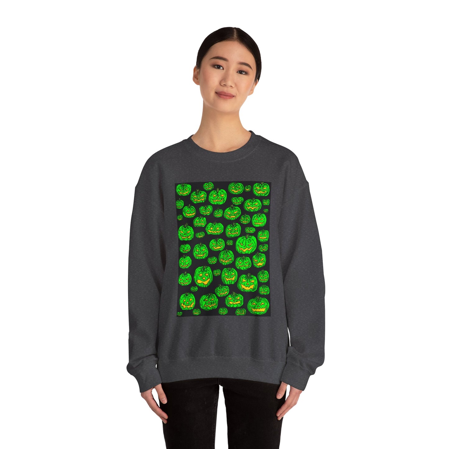 Halloween Pumpkin Crewneck Sweatshirt