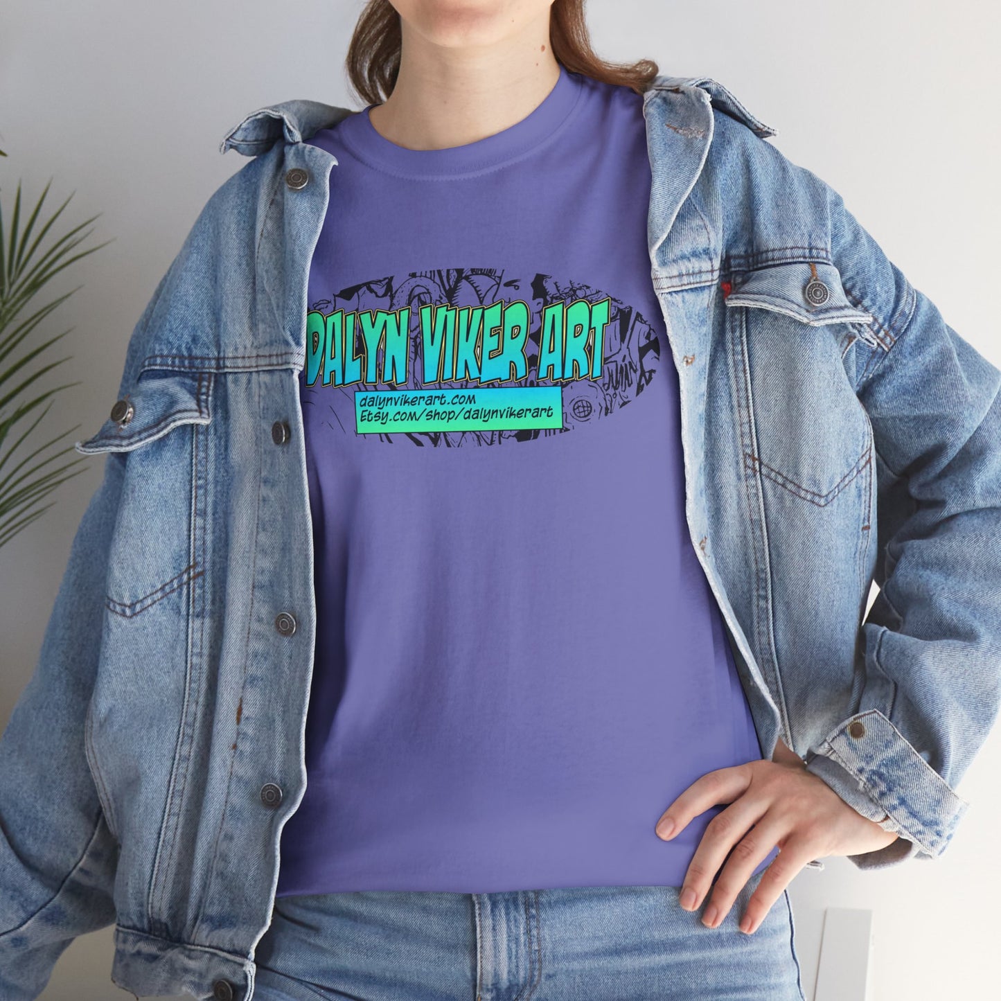 Dalyn Viker Art Logo - Artistic Unisex Tee with Abstract Design, Cool Graphic Shirt for Art Lovers, Perfect Gift for Creatives, Casual Wear, Summer Essential
