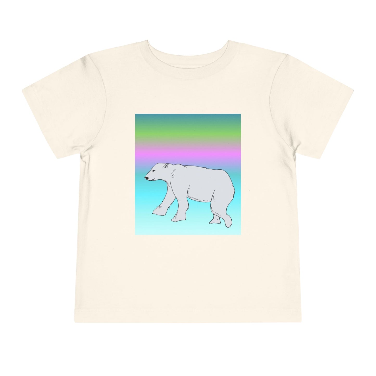 Toddler Tee — Pastel Polar Bear Graphic Shirt