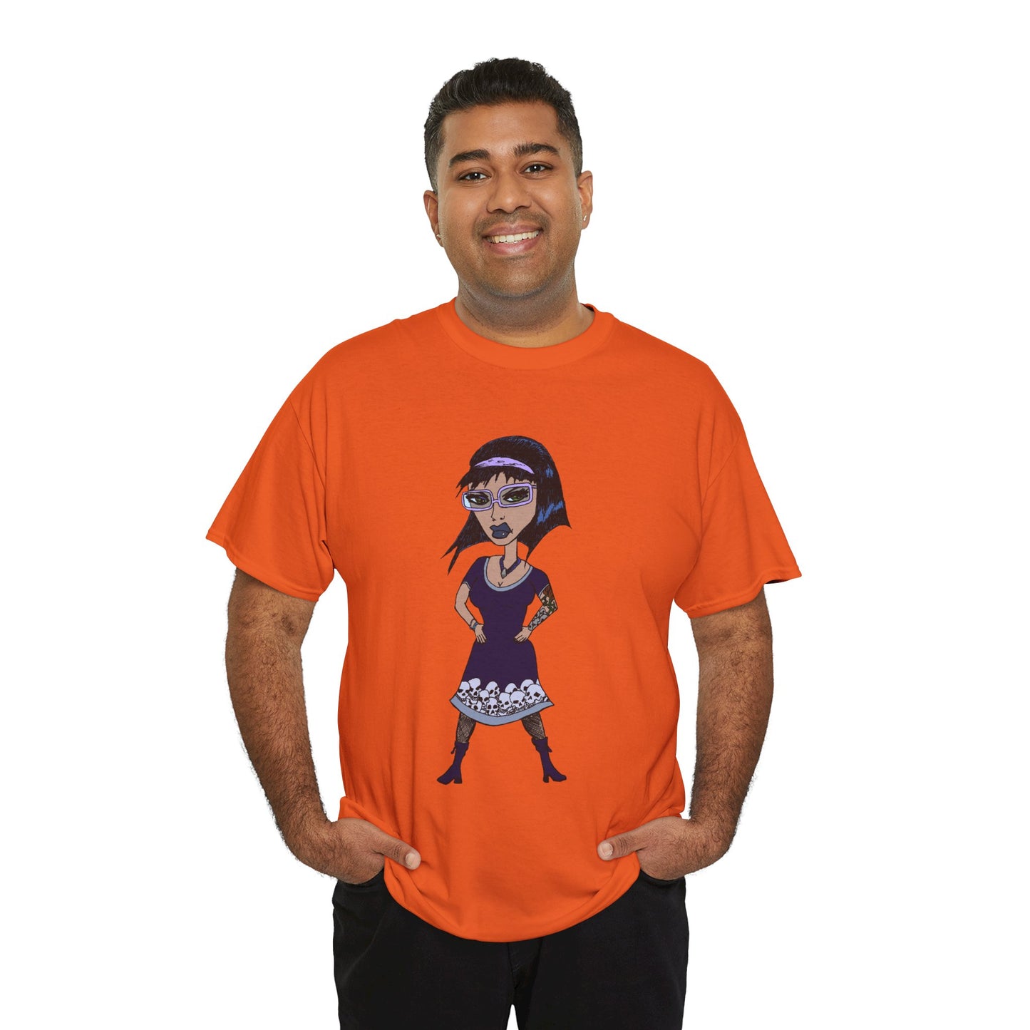 Gothic Doll T-Shirt — Retro Vampire Girl Graphic Tee