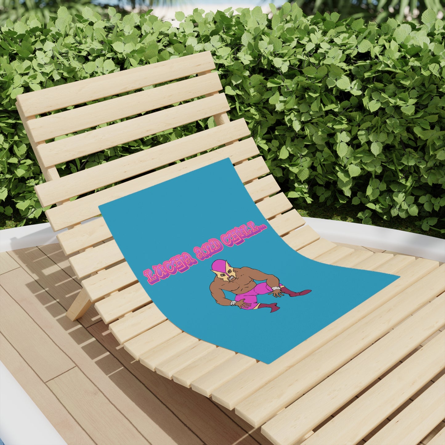 Lucha & Chill Beach Towel