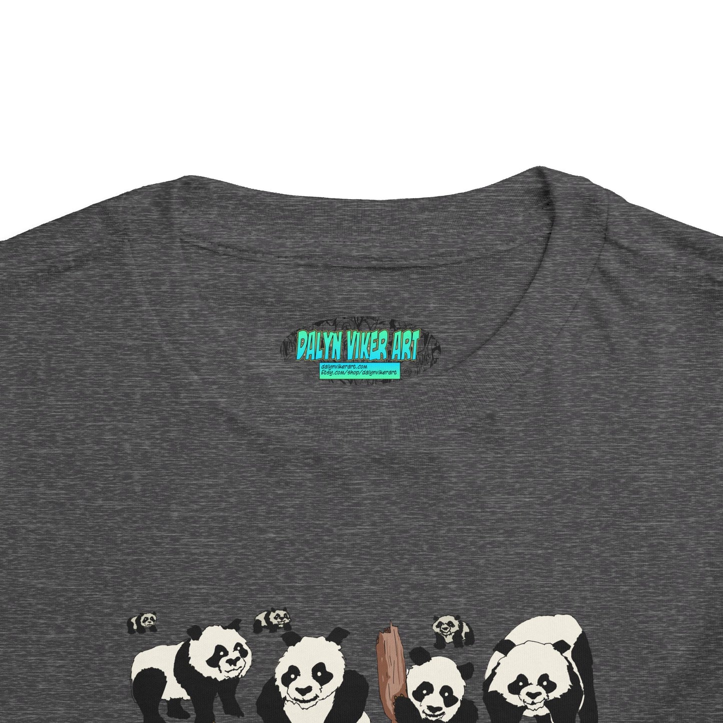 Panda Faces Toddler Tee — Cute Cartoon Panda Print
