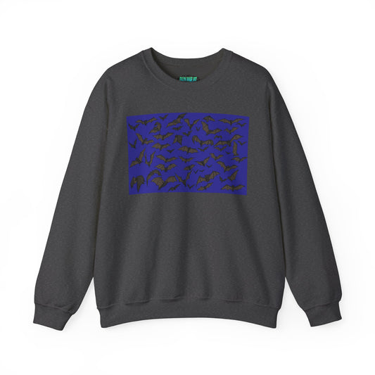 Stylish Bats Unisex Crewneck Sweatshirt with Abstract Design