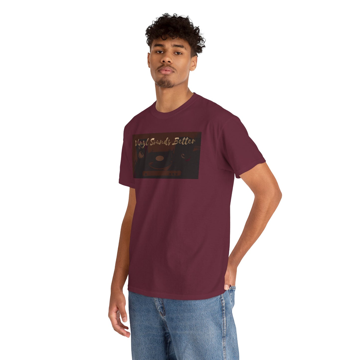 Vinyl Sounds Better T-Shirt — Retro Record Player Tee for Music Lovers