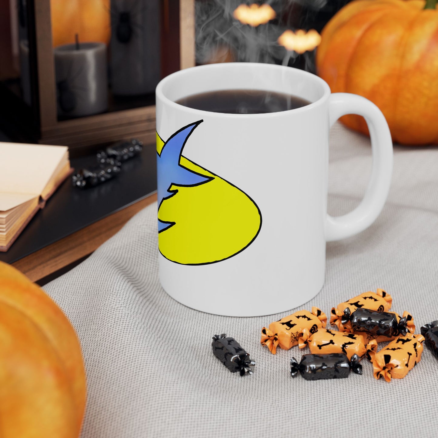 Sharky Ceramic Mug - Fun Gift for Ocean Lovers, Coffee Cup, Shark Enthusiast Mug, Unique Kitchenware, Birthday Present