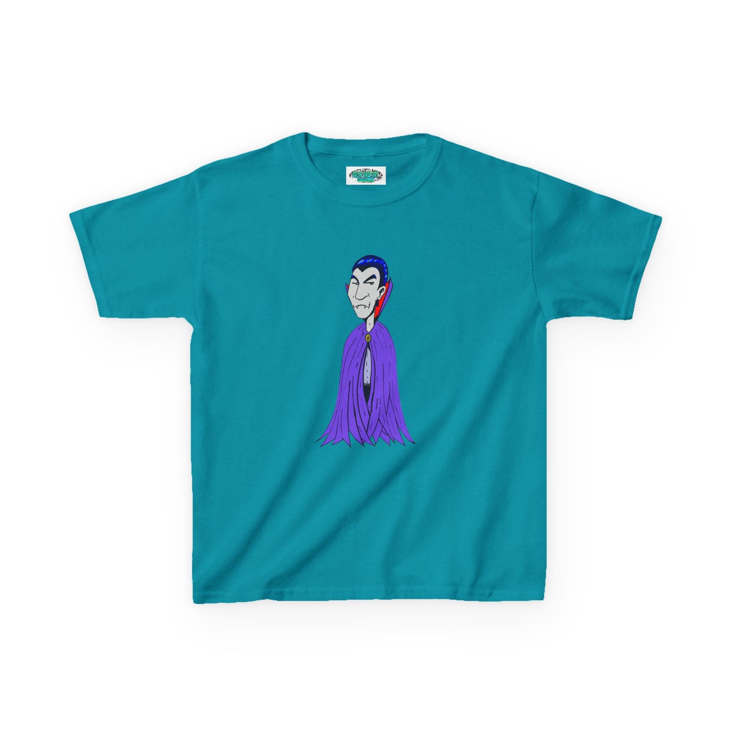 Kids Vampire T-Shirt — Cute Purple Dracula Tee for Halloween