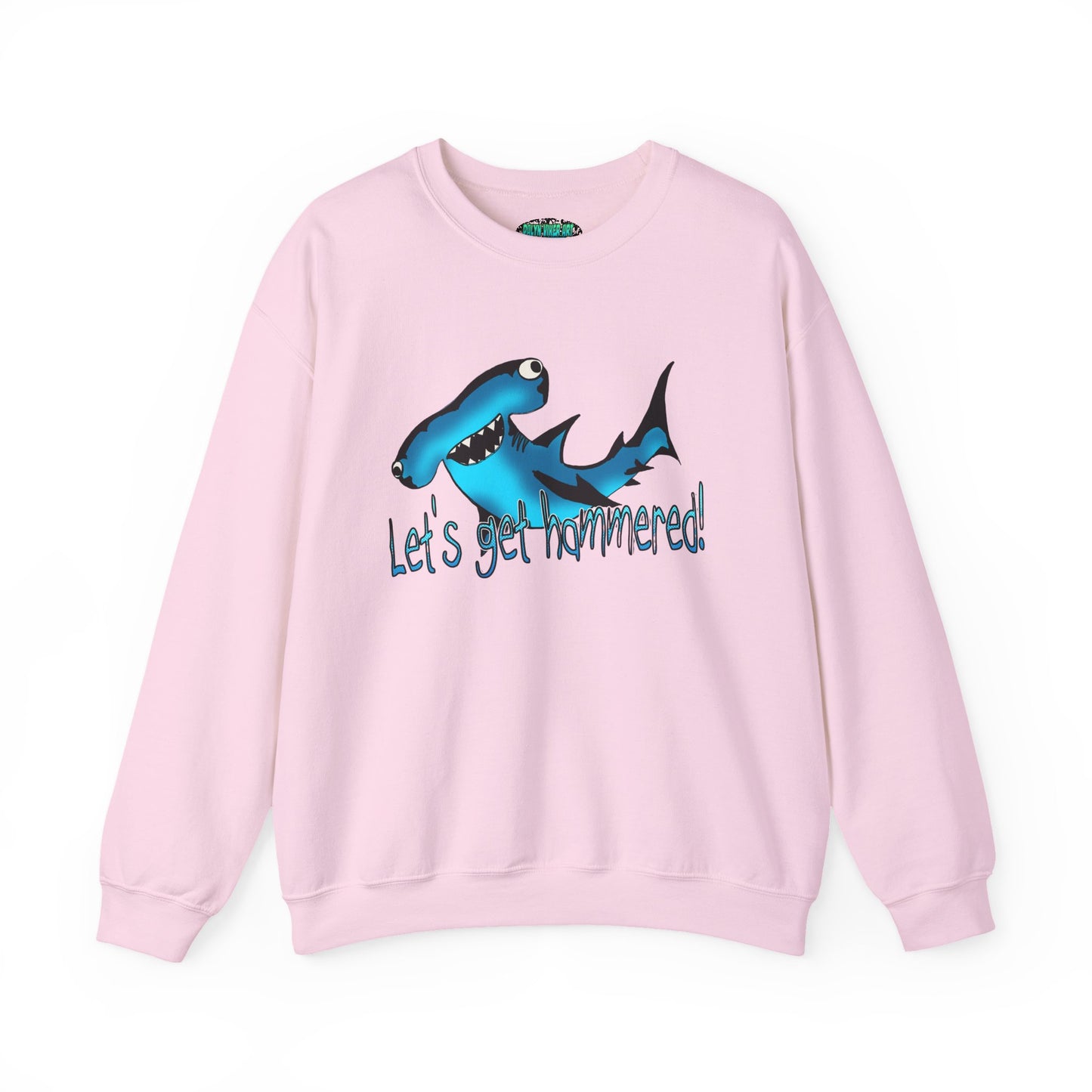 Harley Hammerhead Playful Shark Sweatshirt - 'Let's Get Hammered' Crewneck