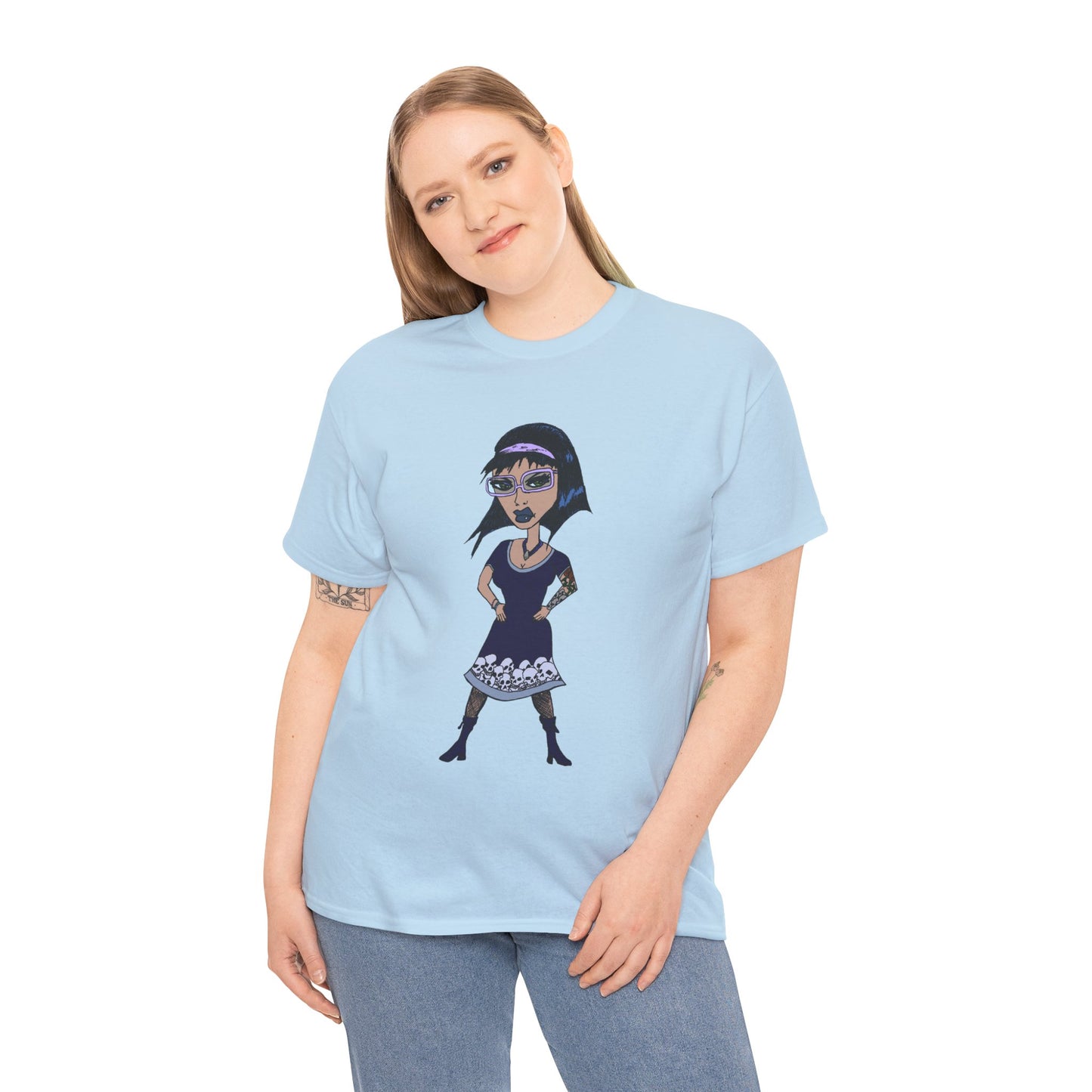Gothic Doll T-Shirt — Retro Vampire Girl Graphic Tee