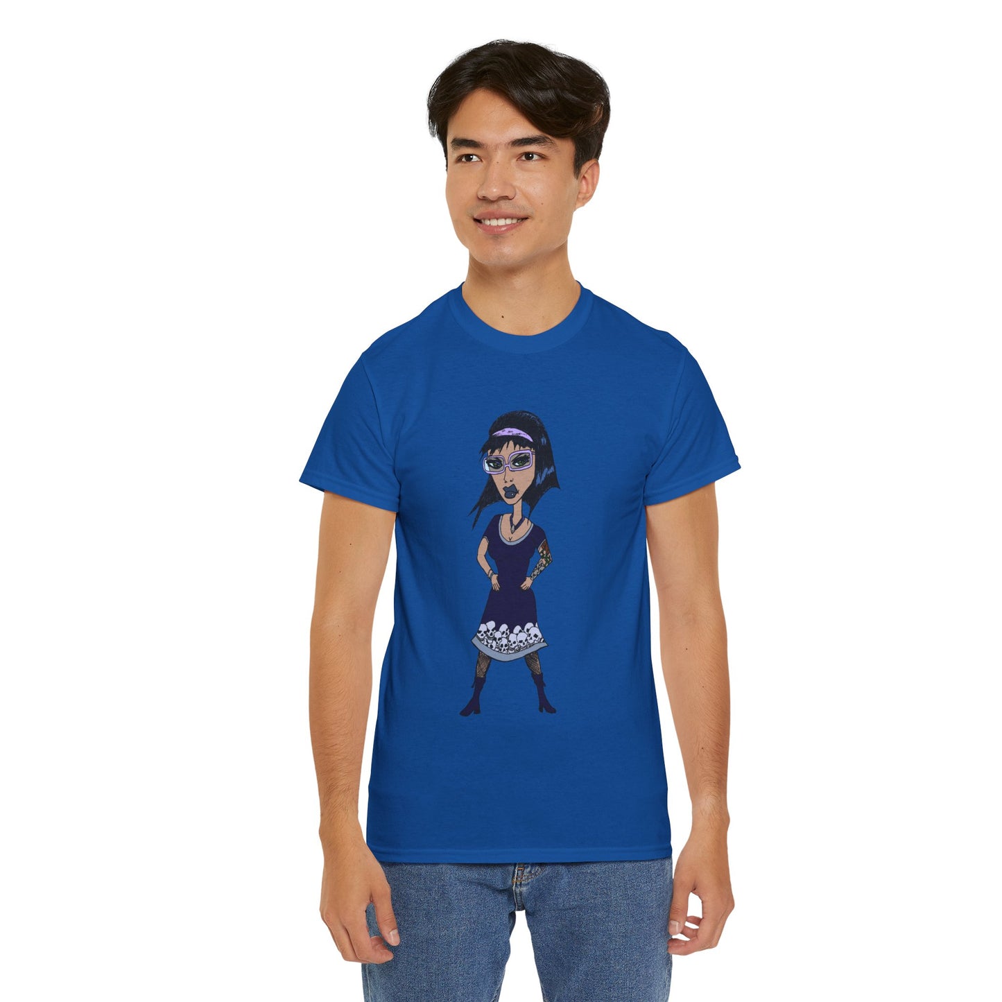 Gothic Doll T-Shirt — Retro Vampire Girl Graphic Tee