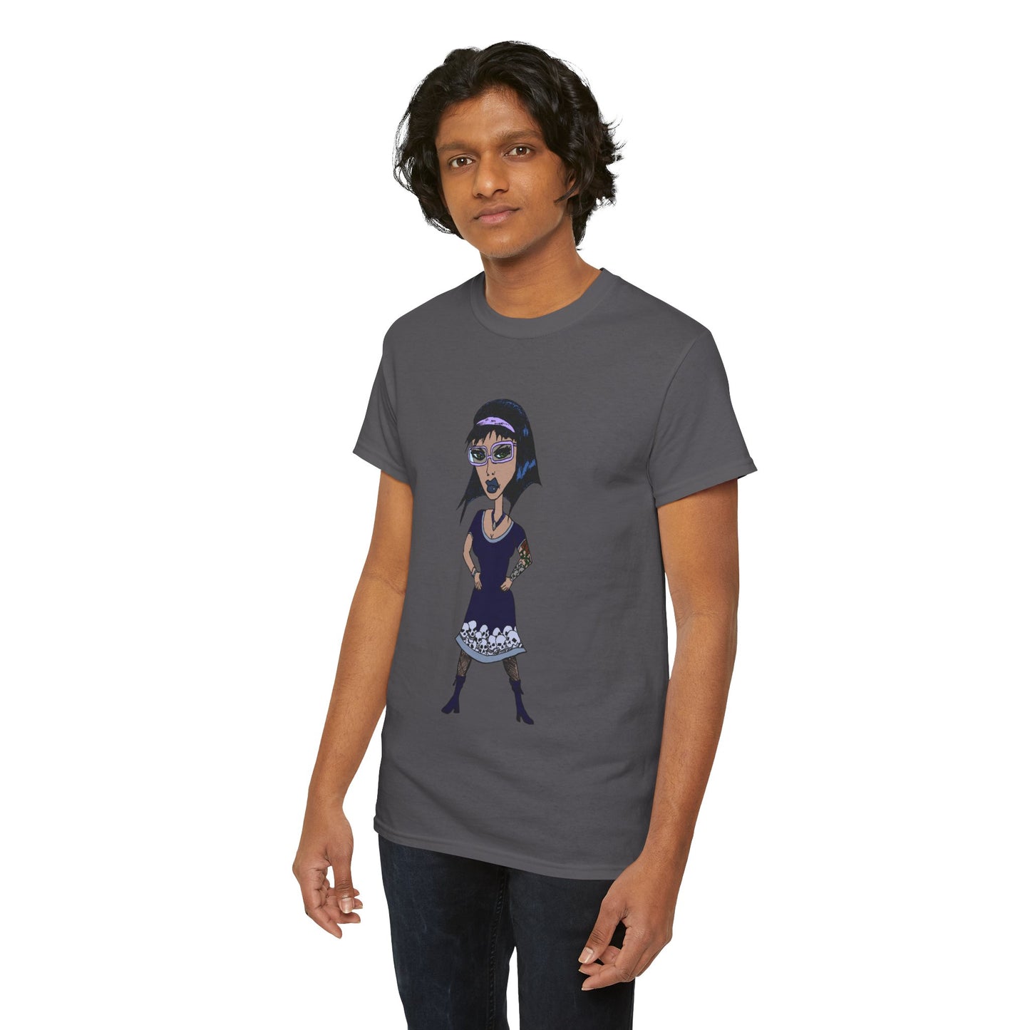 Gothic Doll T-Shirt — Retro Vampire Girl Graphic Tee