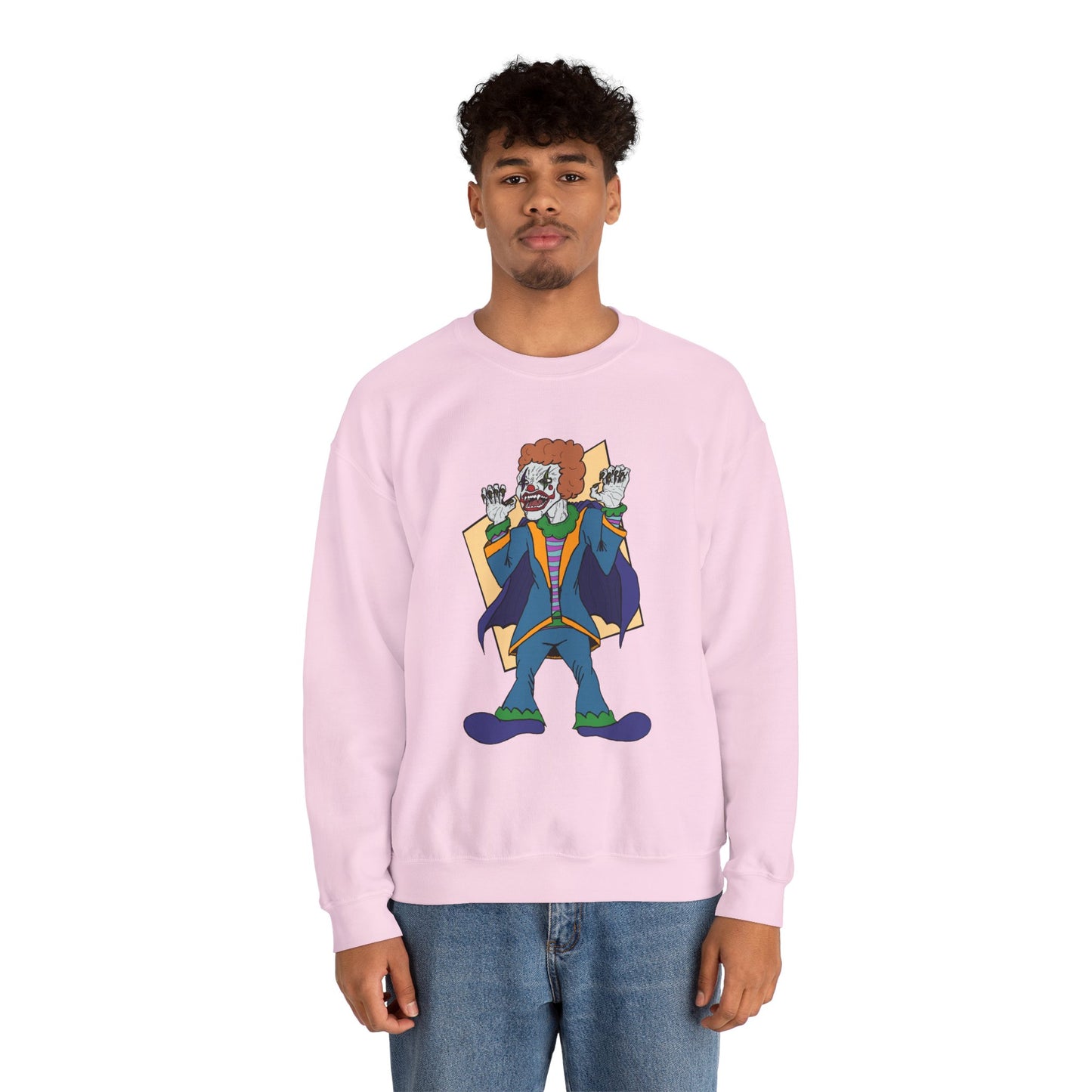Vampire Clown Funny Horror-Inspired Unisex Crewneck Sweatshirt