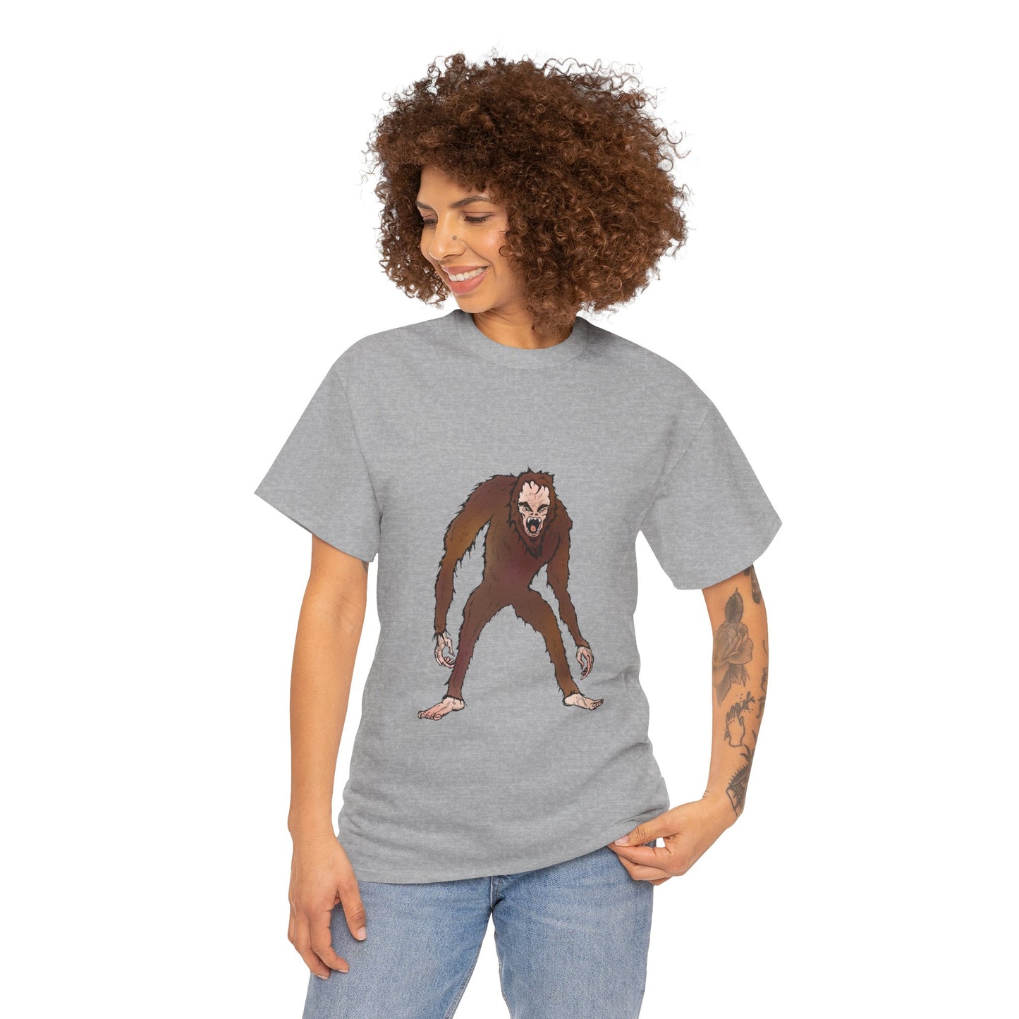 Bigfoot Sketch T‑Shirt — Retro Sasquatch Graphic Tee
