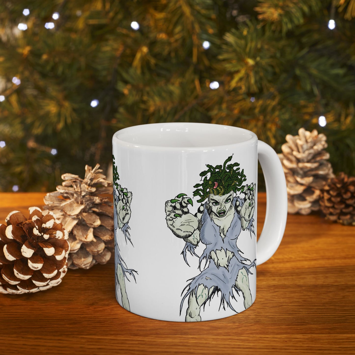 Medusa Ceramic Mug, (11oz)