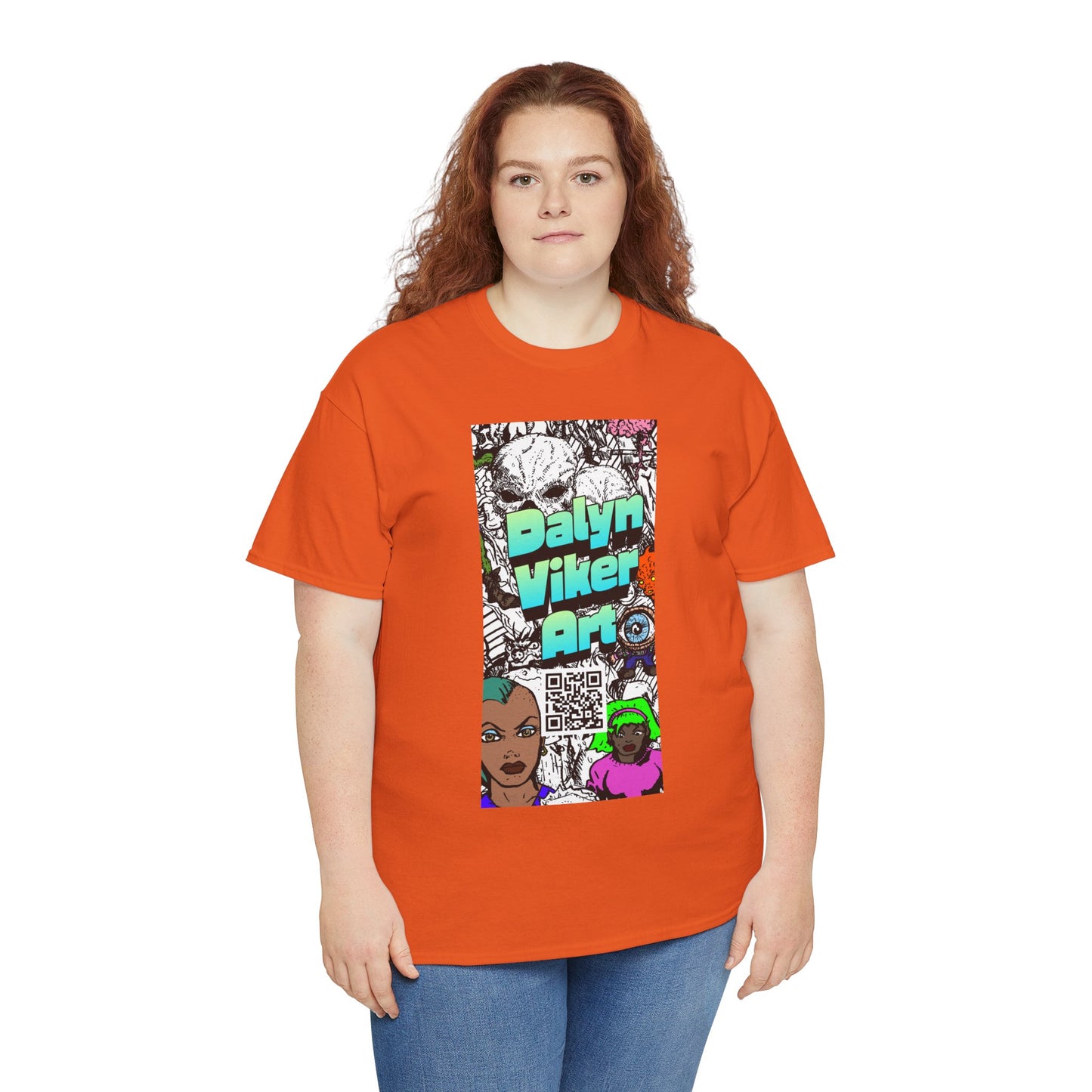 Graphic Art T-Shirt — "Dalyn Viker Art" Vertical Collage Tee