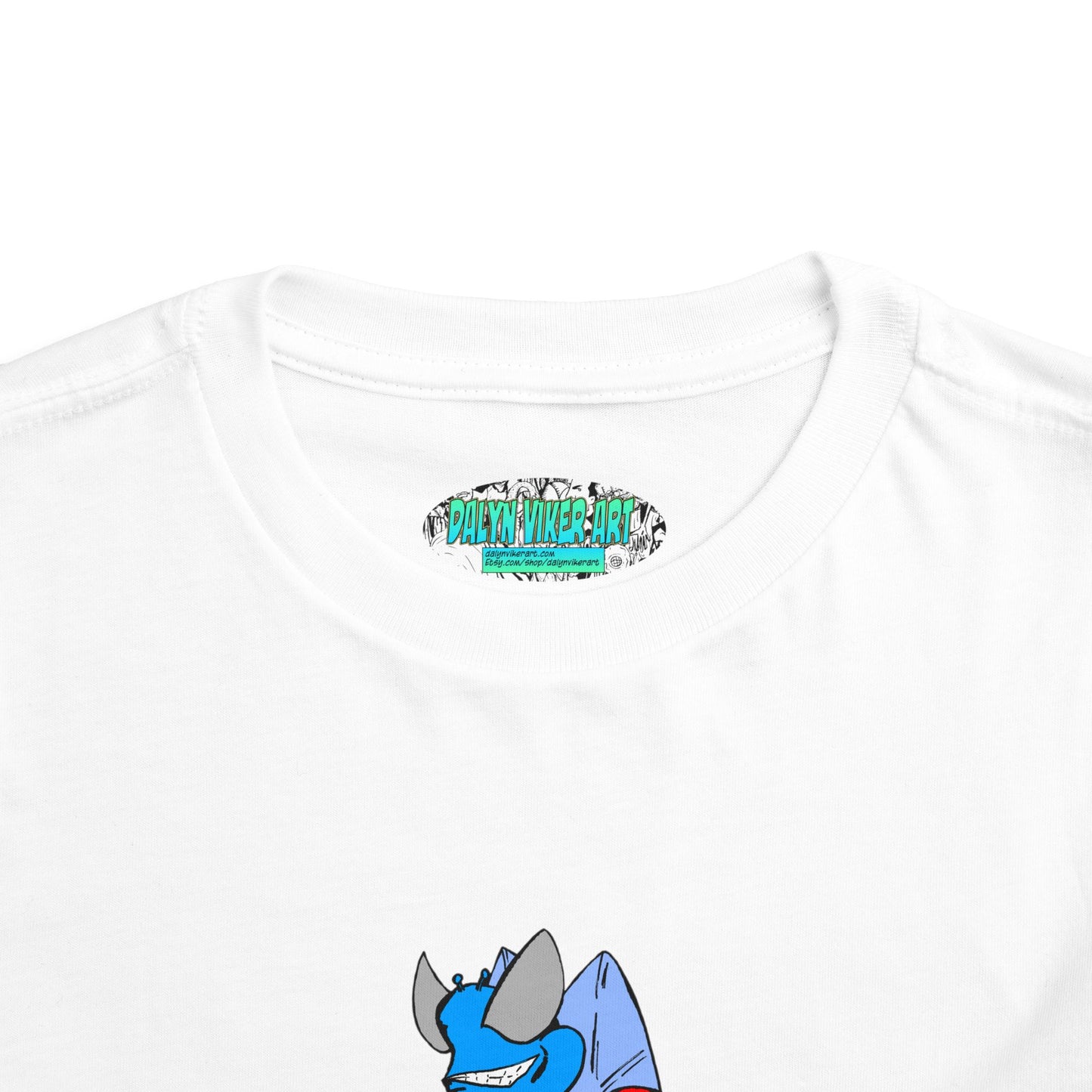 Astro-Fly Toddler Tee — Brave Blue Superhero Bug Graphic
