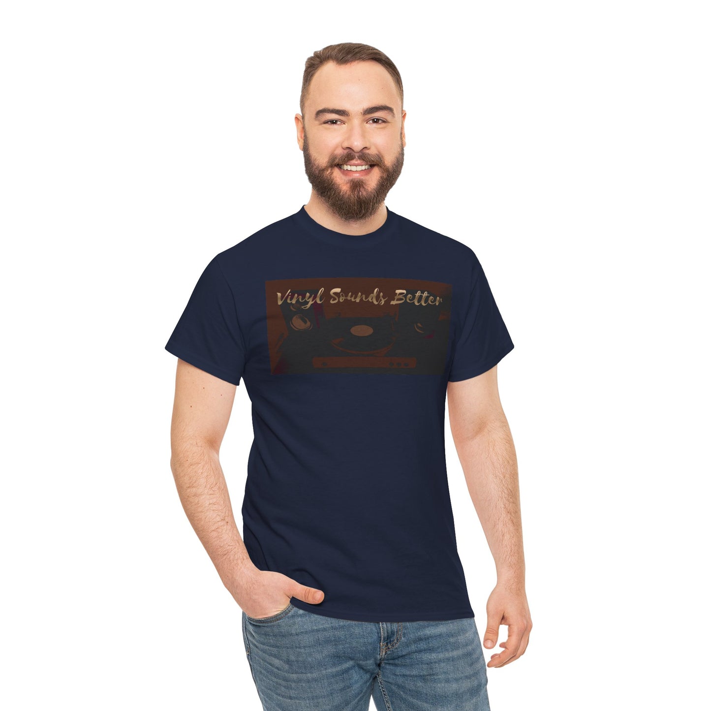 Vinyl Sounds Better T-Shirt — Retro Record Player Tee for Music Lovers