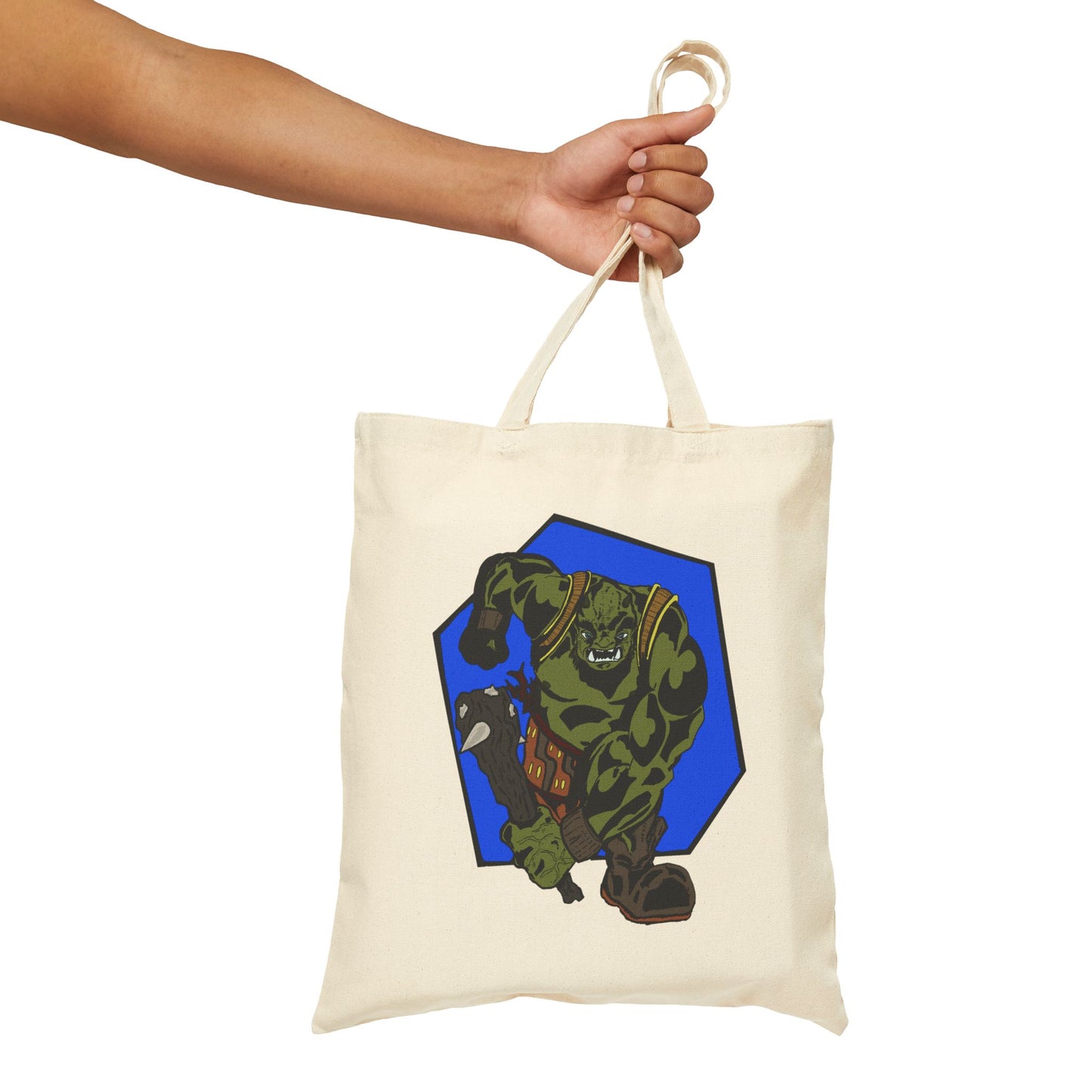 Running Ogre Cotton Canvas Tote Bag